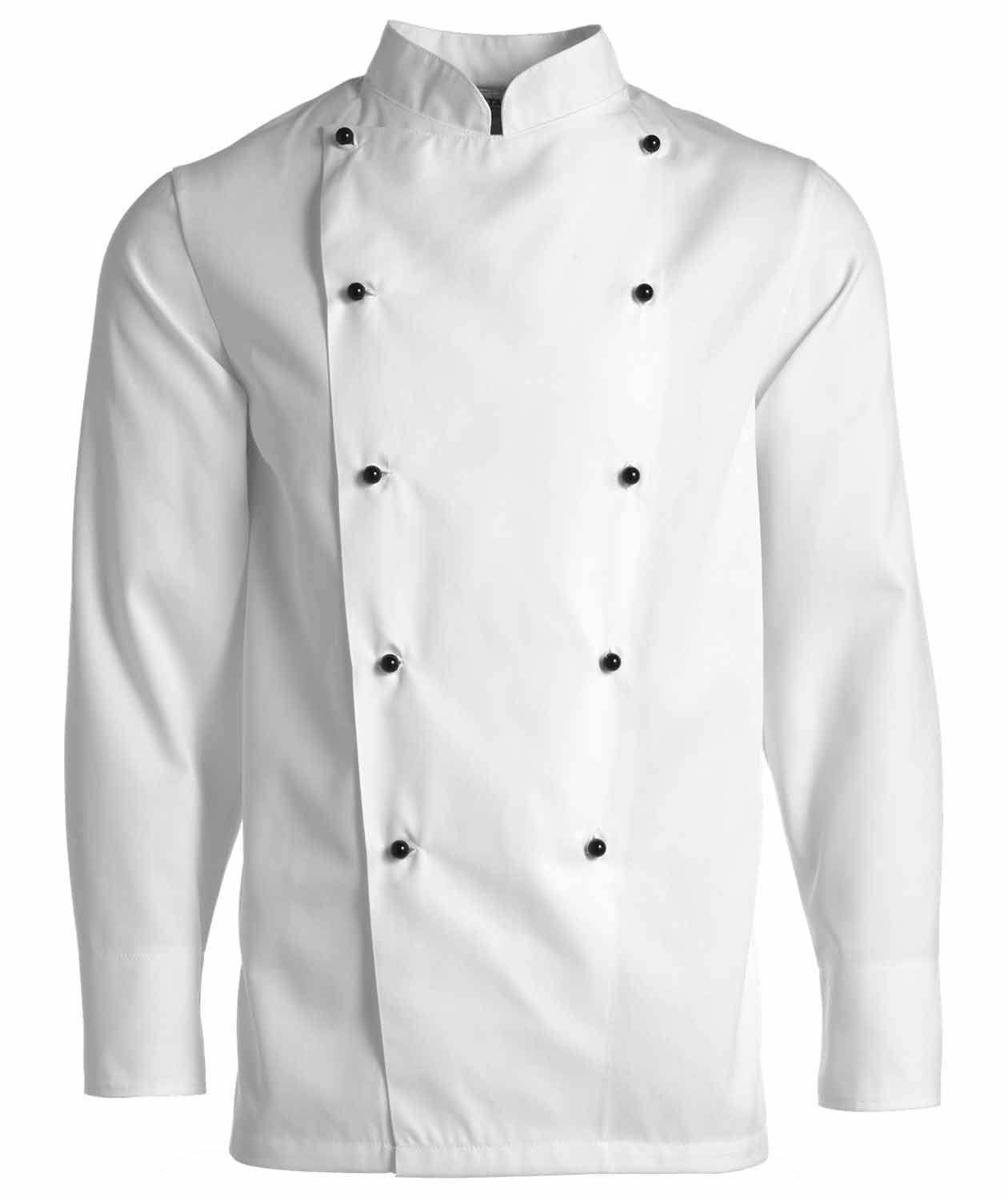 Kentaur chef kockjacka utan knappar, Vit