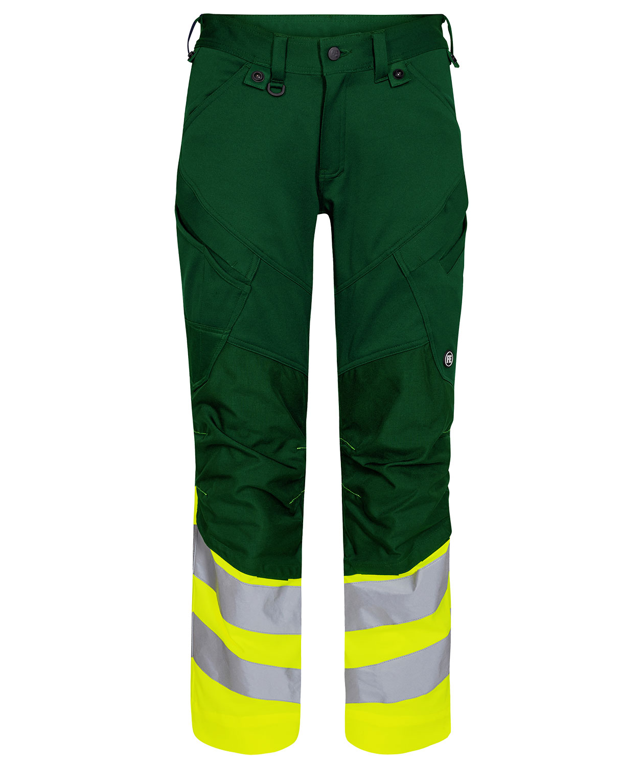 Engel Safety arbeidsbukse, Gr&oslash;nn/Hi-Vis&nbsp;Gul, Gr&oslash;nn/Hi-Vis&nbsp;Gul, swatch