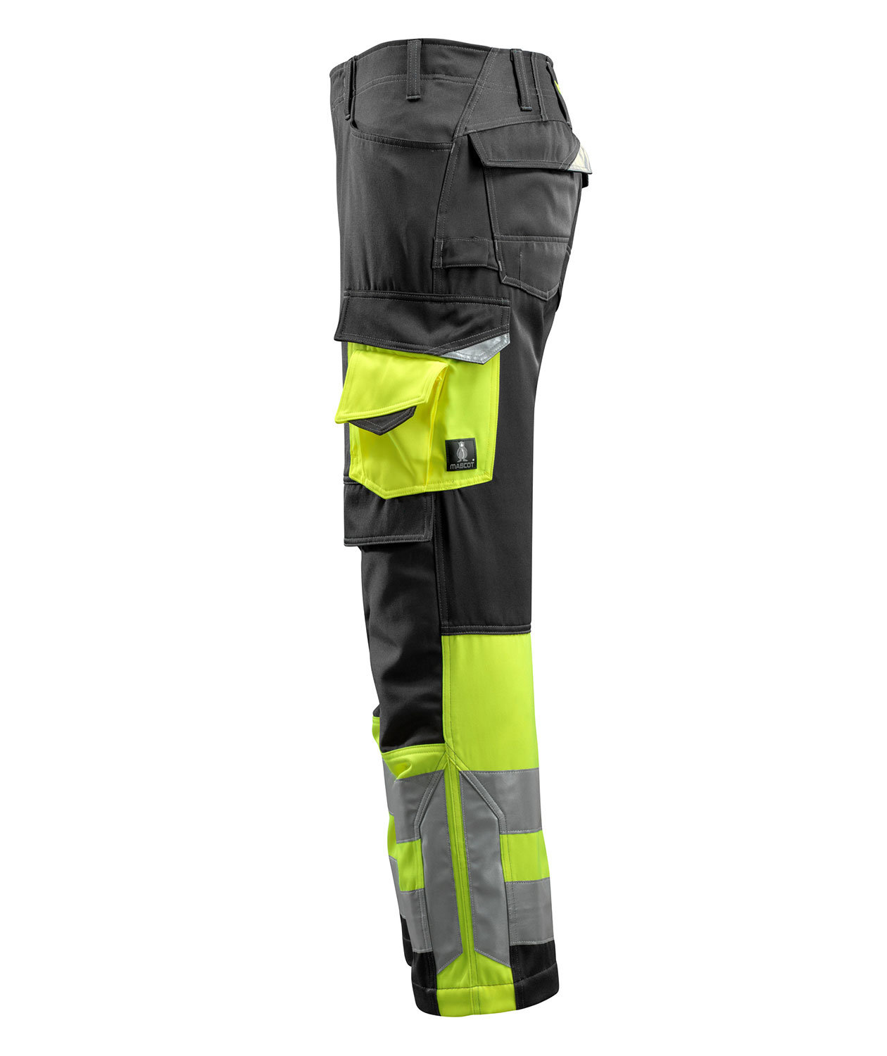 Mascot Safe Supreme Leeds arbeidsbukse, Svart/Hi-Vis Gul