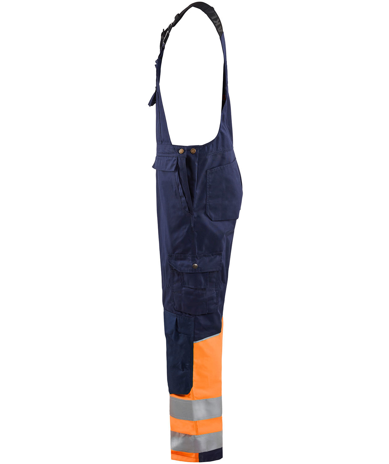 Bl&aring;kl&auml;der arbejdsoveralls, Marine/Hi-Vis Orange, large image number 3