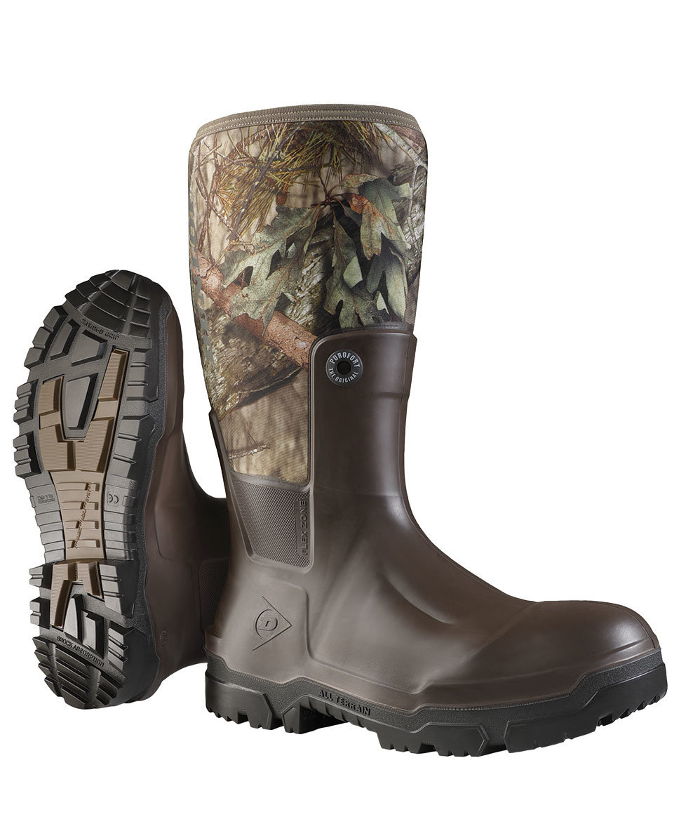 Dunlop Wildlander Snugboot Gummistiefel, Braun/Gr&uuml;n