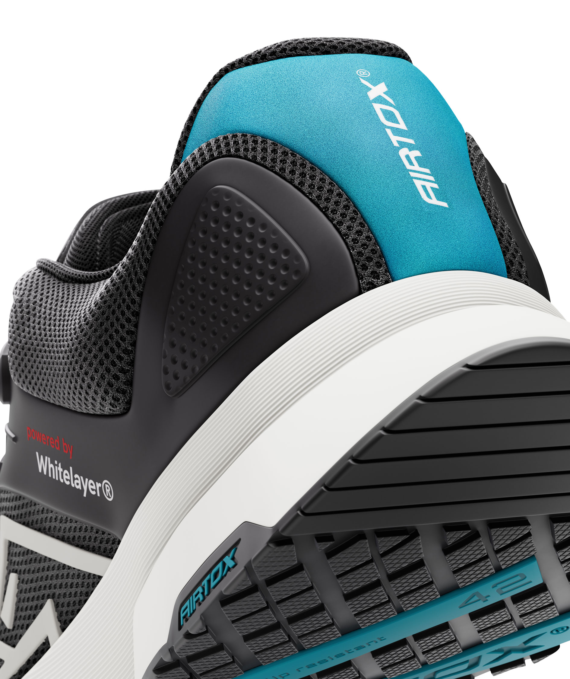 Airtox FM11 safety shoes S1P, Black/White, large image number 11