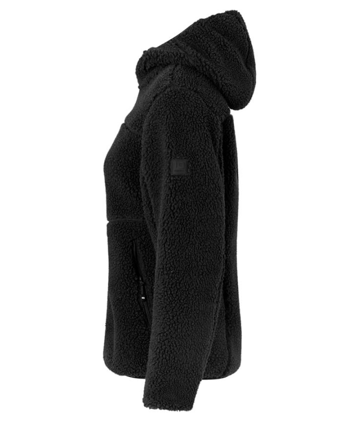 ID p&auml;lsfiberjacka dam, Svart