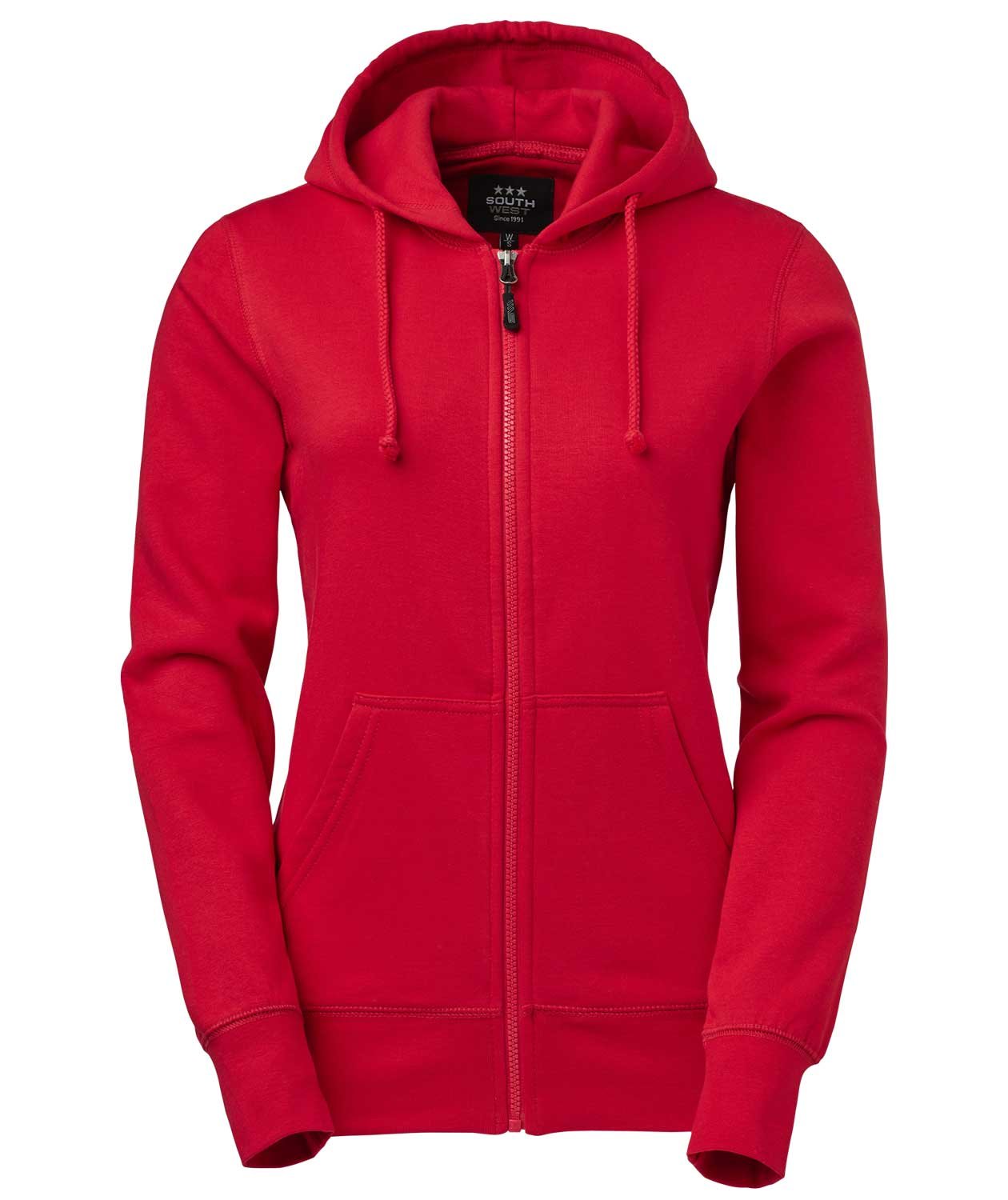 South West Georgia Damen Hoodie, Rot, Rot, swatch