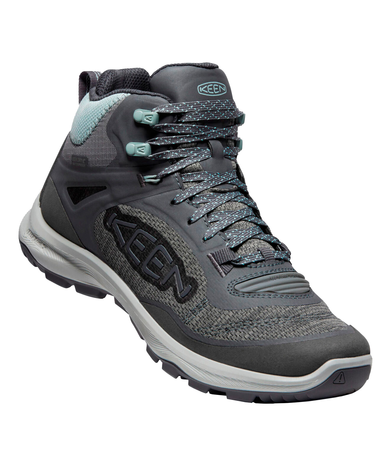 Keen Terradora Flex MID WP dame vandrest&oslash;vletter, Magnet/Cloud Blue