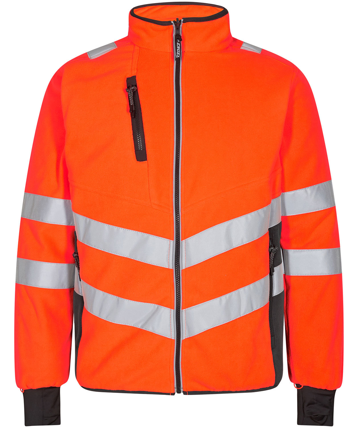 Engel Safety fleecejakke, Hi-Vis oransje/Gr&aring;, Hi-Vis oransje/Gr&aring;, swatch