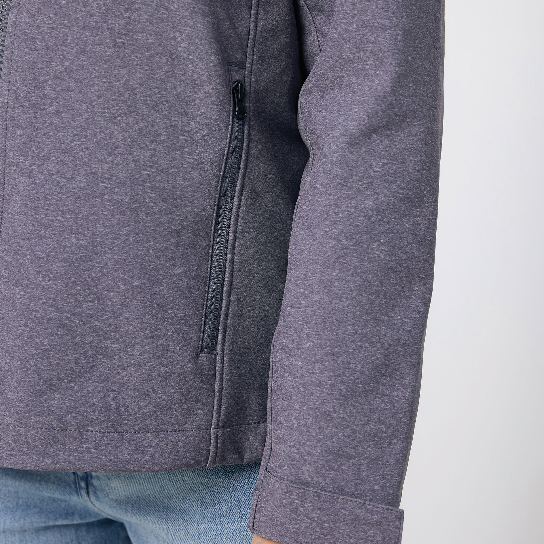 Iqoniq Makalu softshell jacket, Vulcano Heather Grey, large image number 6