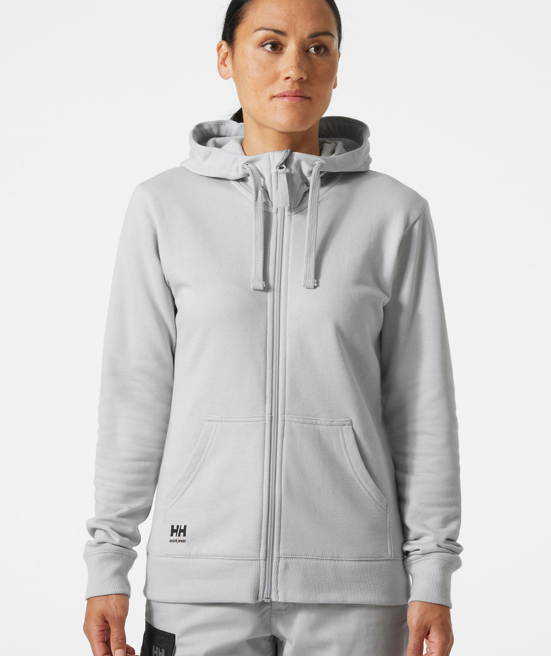 Helly Hansen Classic women's hoodie with zipper, Grey fog, large image number 1