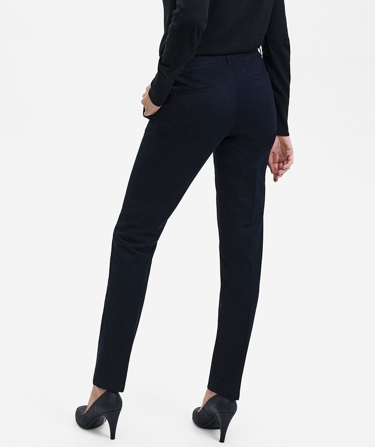 Sunwill Coloursafe Modern fit dame chinos, Navy, large image number 3