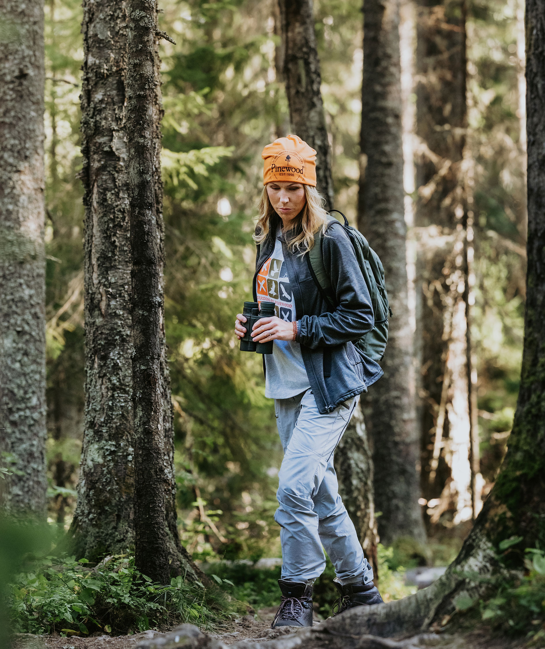 Pinewood&nbsp;Abisko dame fleecejakke, Ash Grey, large image number 8