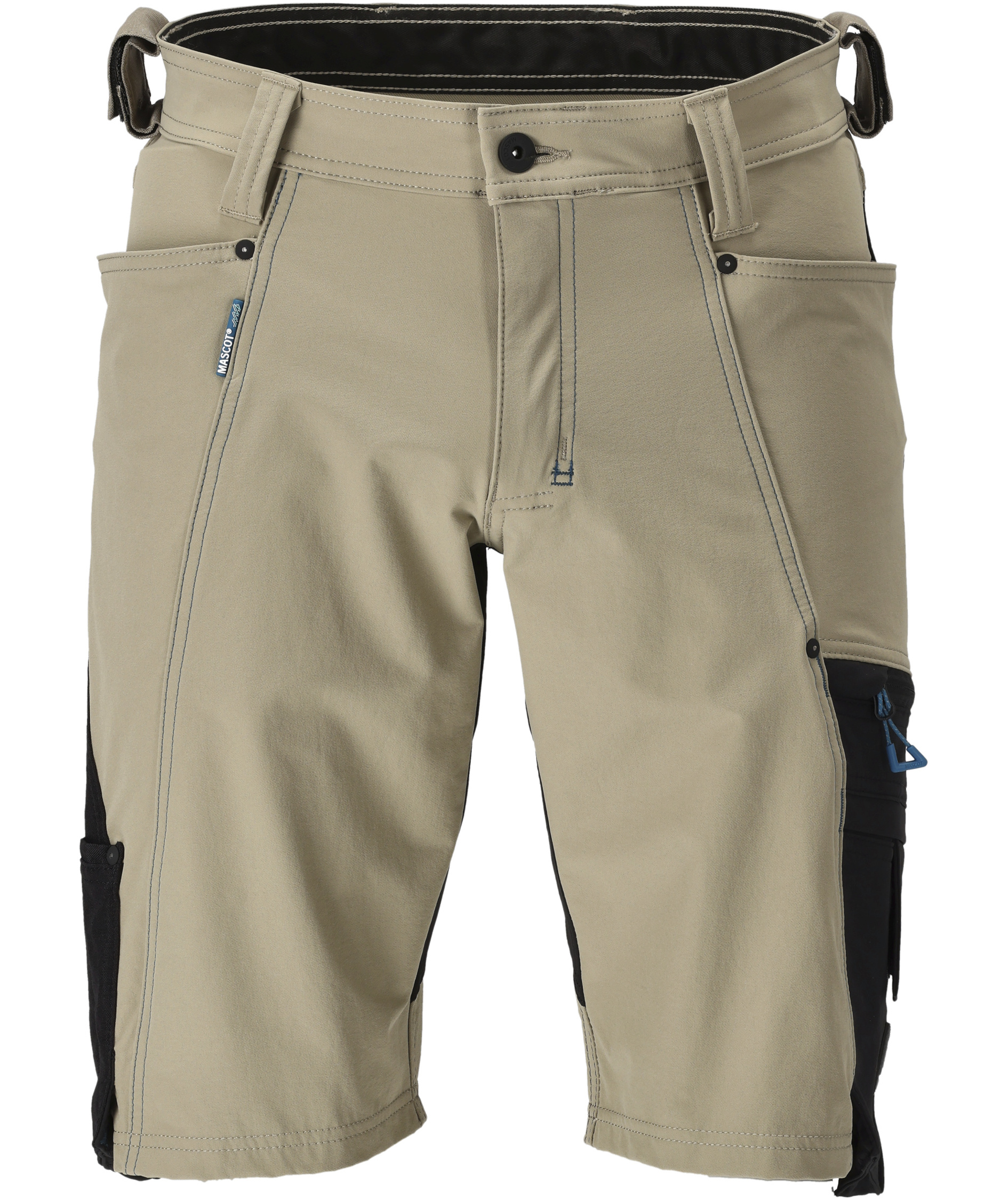 Mascot Advanced arbeidsshorts full stretch, Lys khaki/svart, Lys khaki/svart, swatch