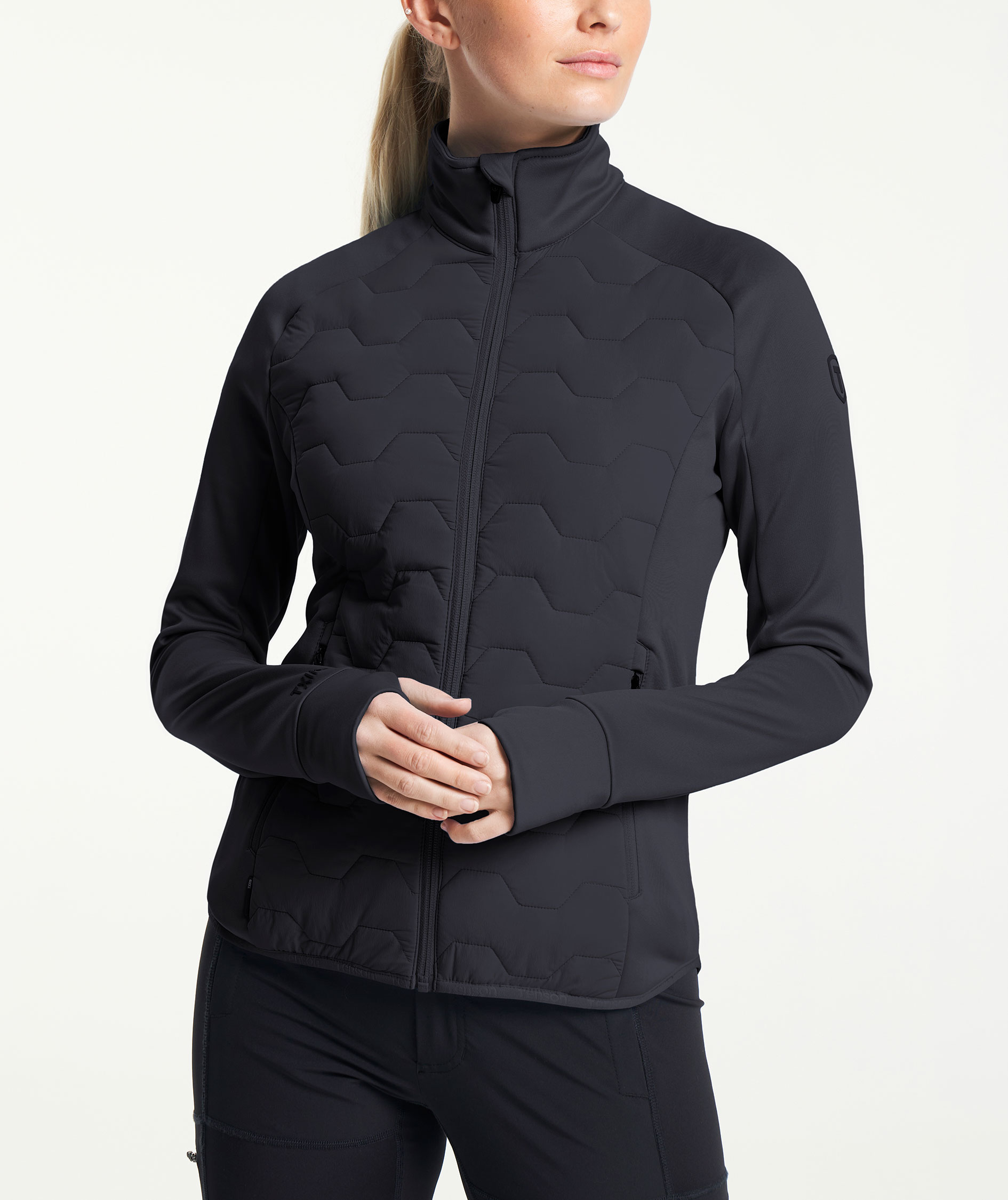 Tenson TXlite womens hybrid jacket, Black, large image number 7