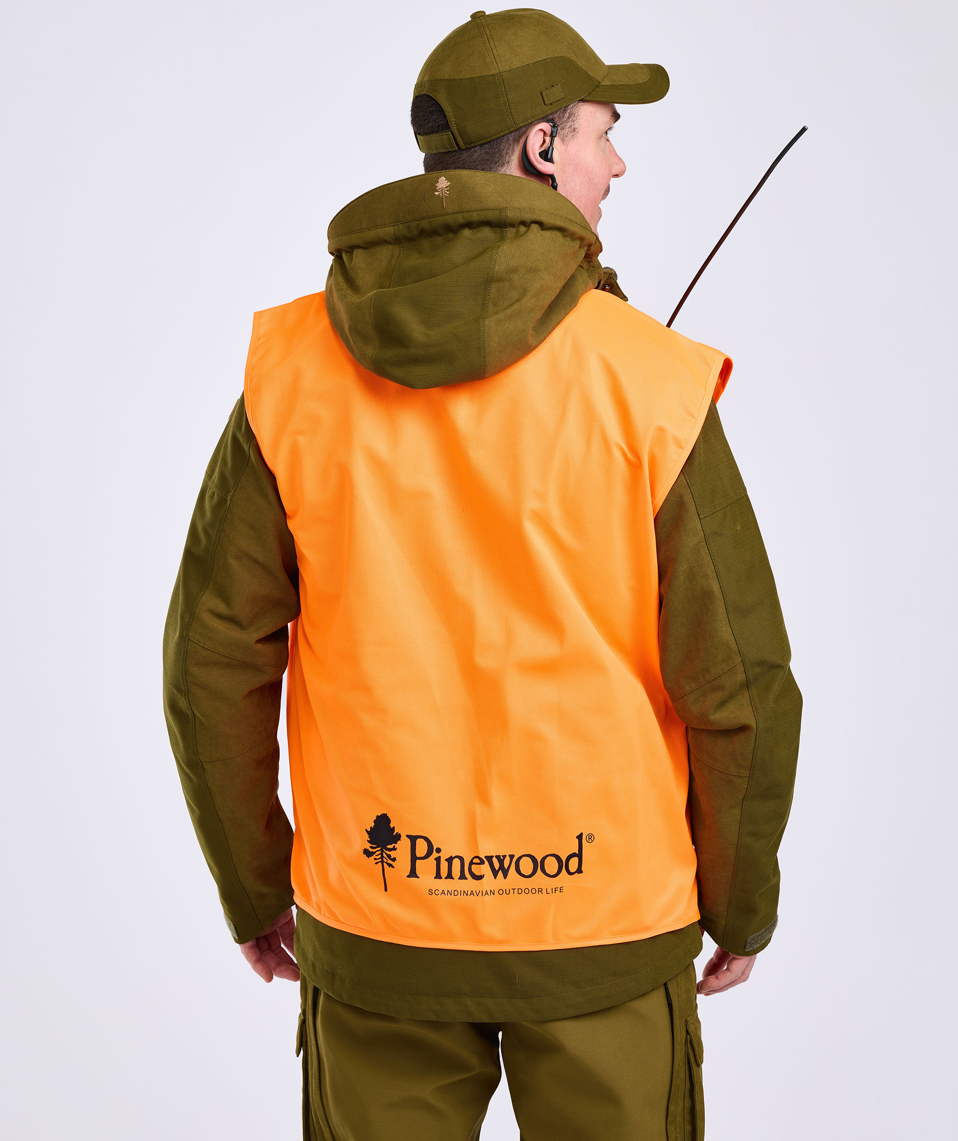 Pinewood Safety vest, Highvisual Orange, Highvisual Orange, large image number 3