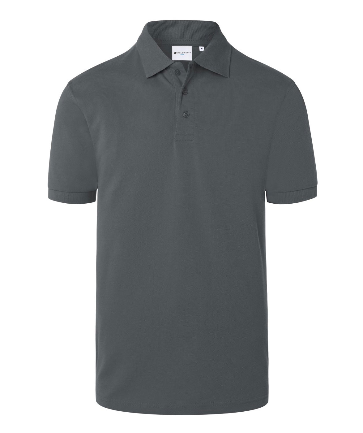 Karlowsky Basic polo T-shirt, Anthracite, large image number 0
