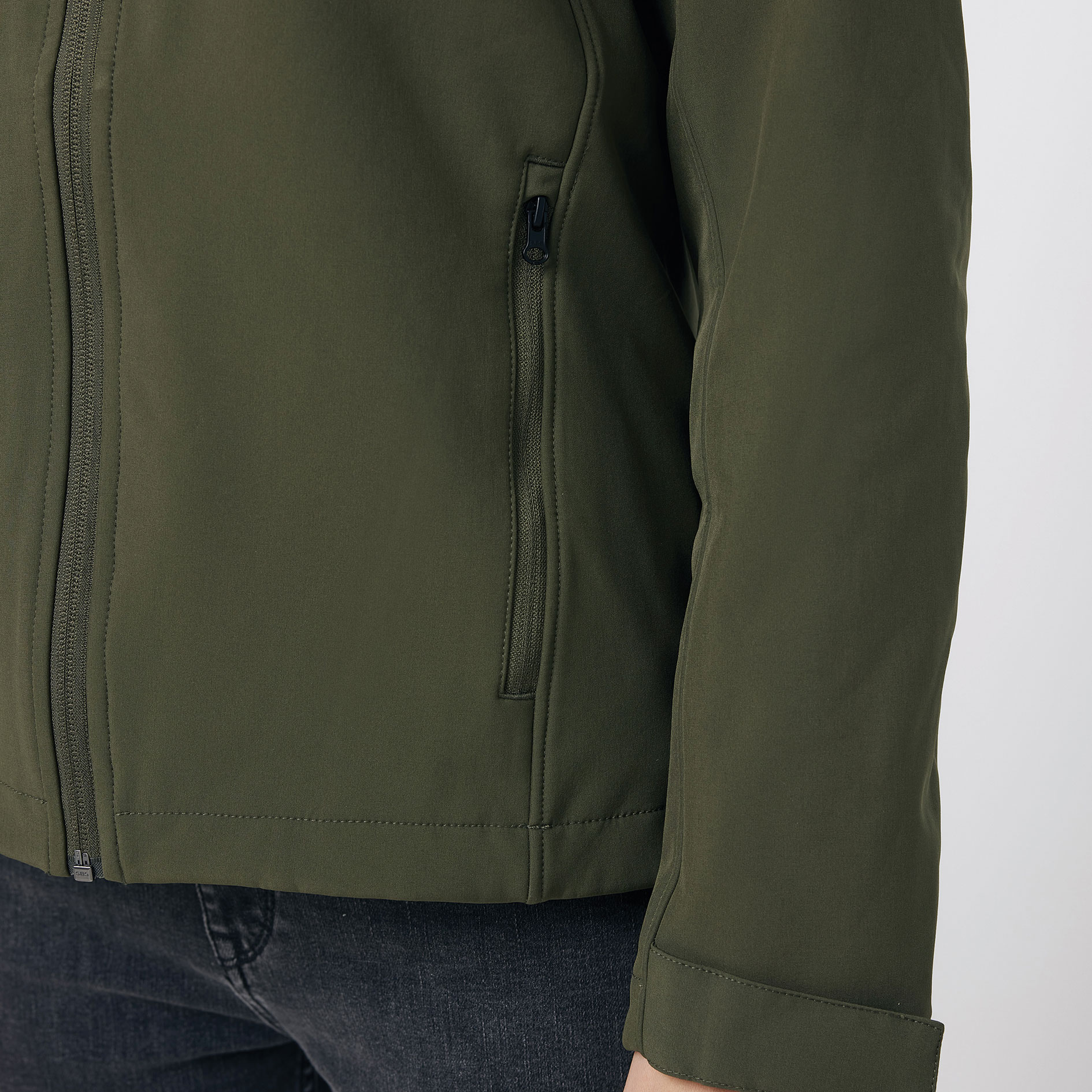 Iqoniq Makalu softshell jacket, Khaki, large image number 4