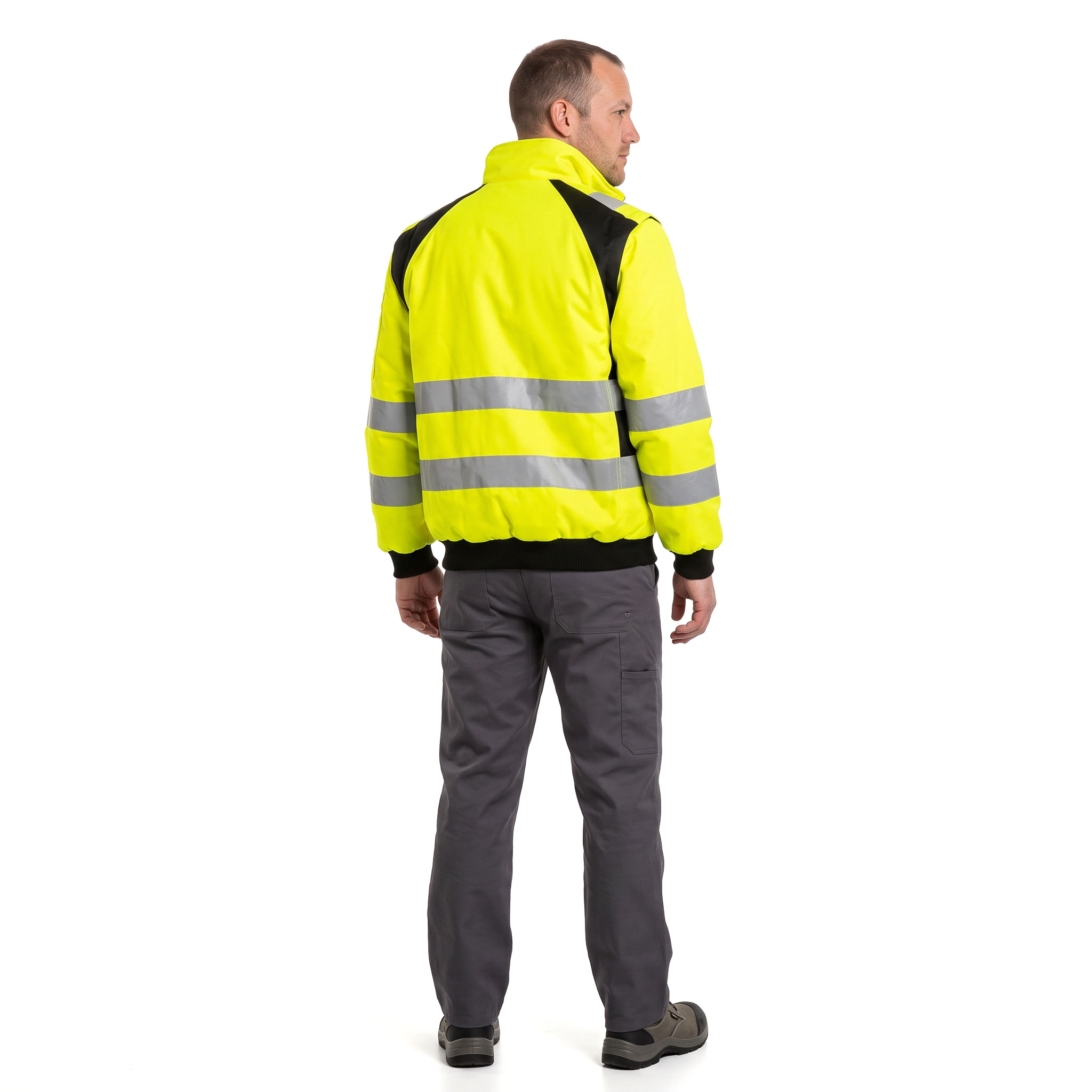 Portwest PW3 3-i-1 pilotjacka, Varsel Gul/Svart, large image number 3