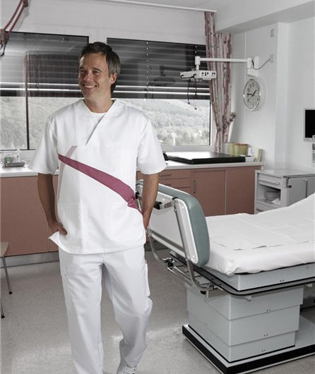 Nybo Workwear Agave  busseronne, Hvid/Bordeaux, large image number 1