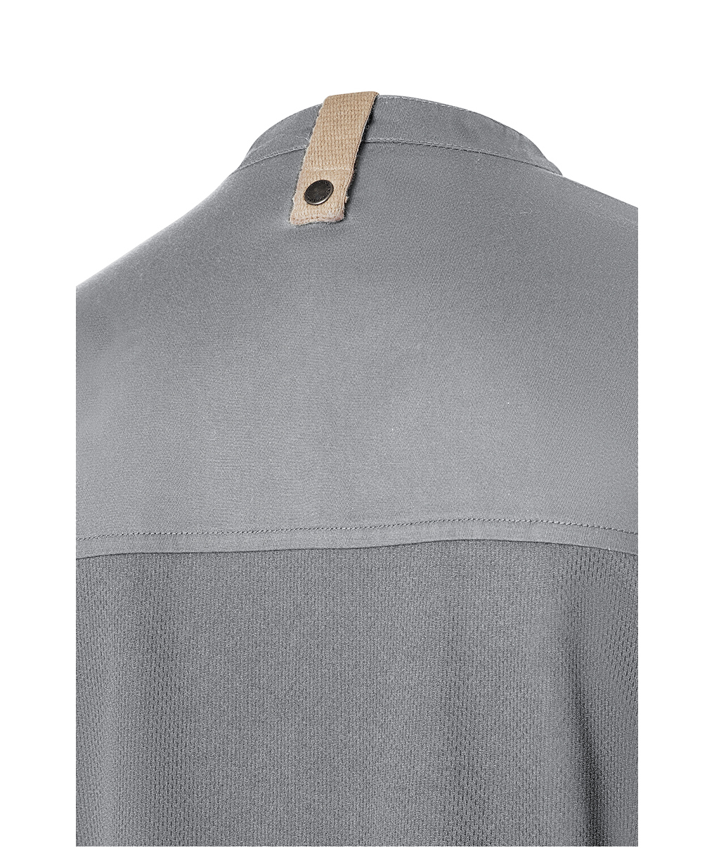 Karlowsky Green-Generation short sleeved chefs jacket, Platinum grey, large image number 5