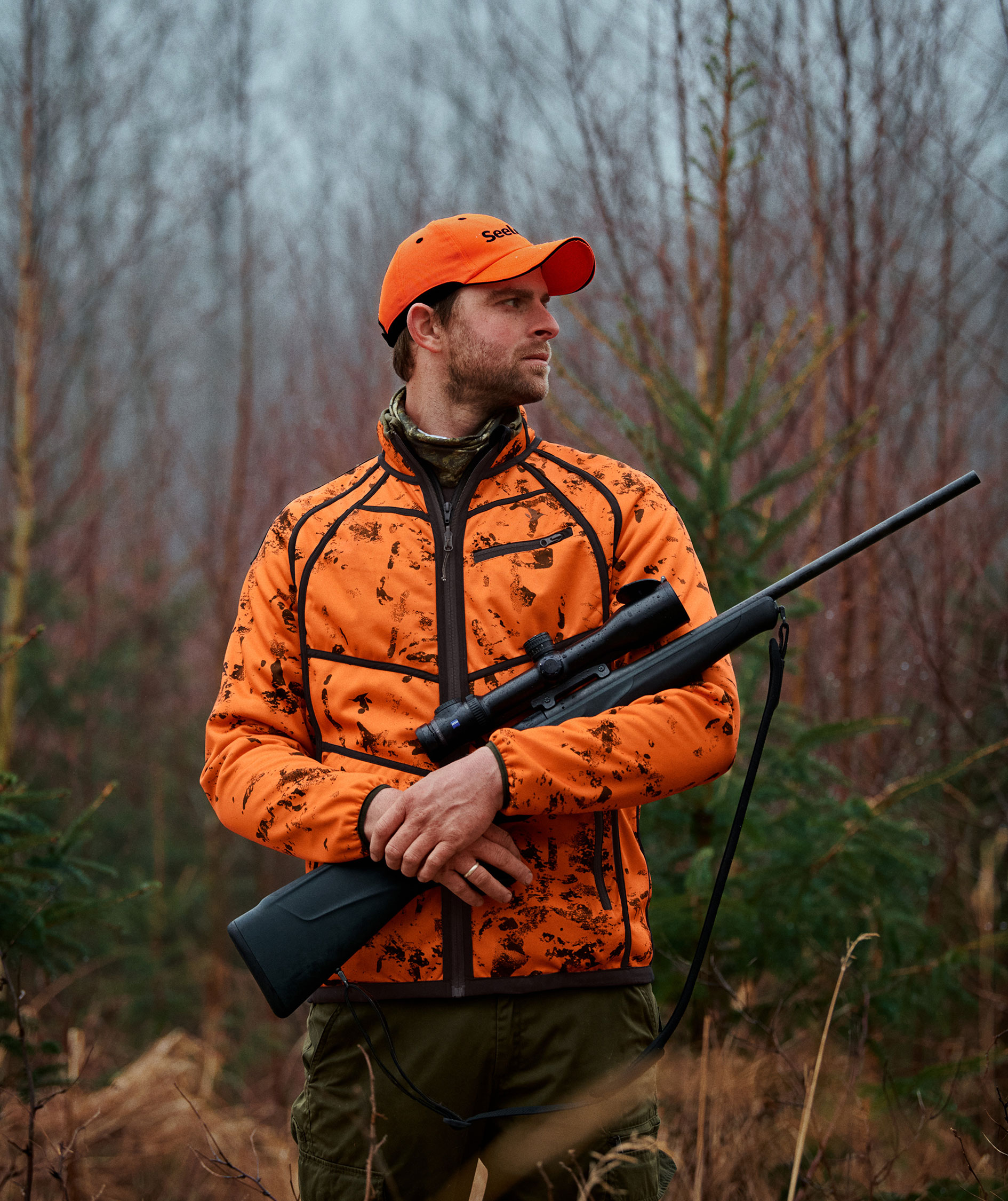 Seeland Vantage reversible fleece jacket, Pine green/InVis Orange blaze, large image number 1