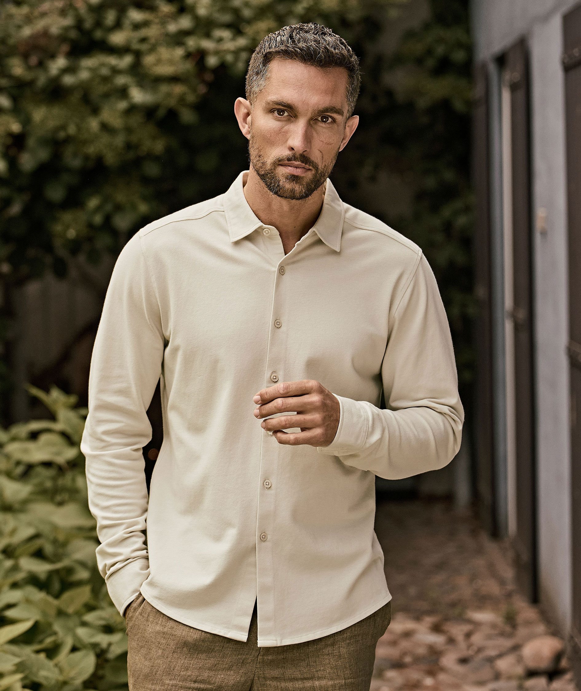 Tee Jays Luxury stretch shirt, Cement