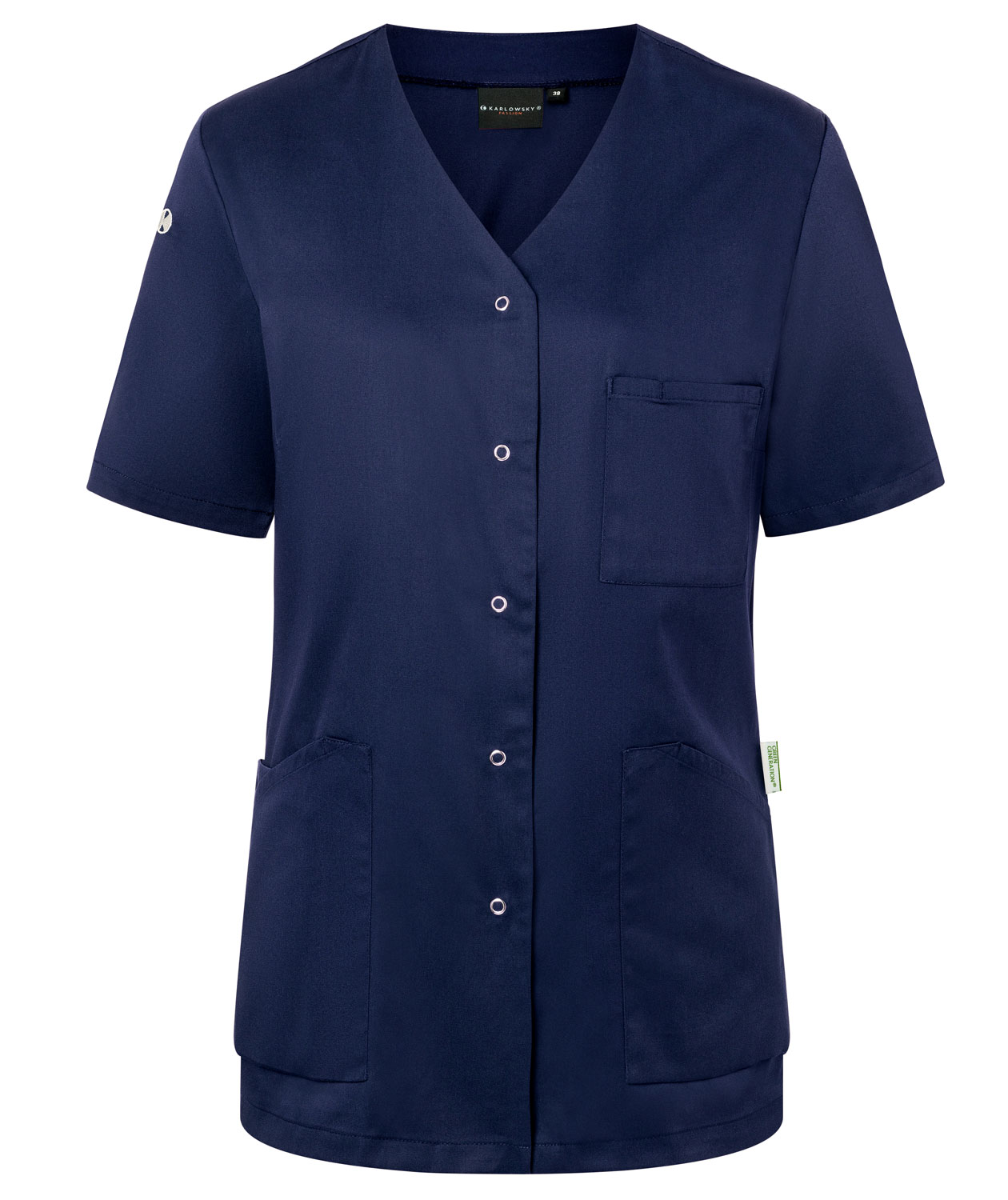 Karlowsky Essential kort&aelig;rmet dame tunika, Navy, Navy, swatch