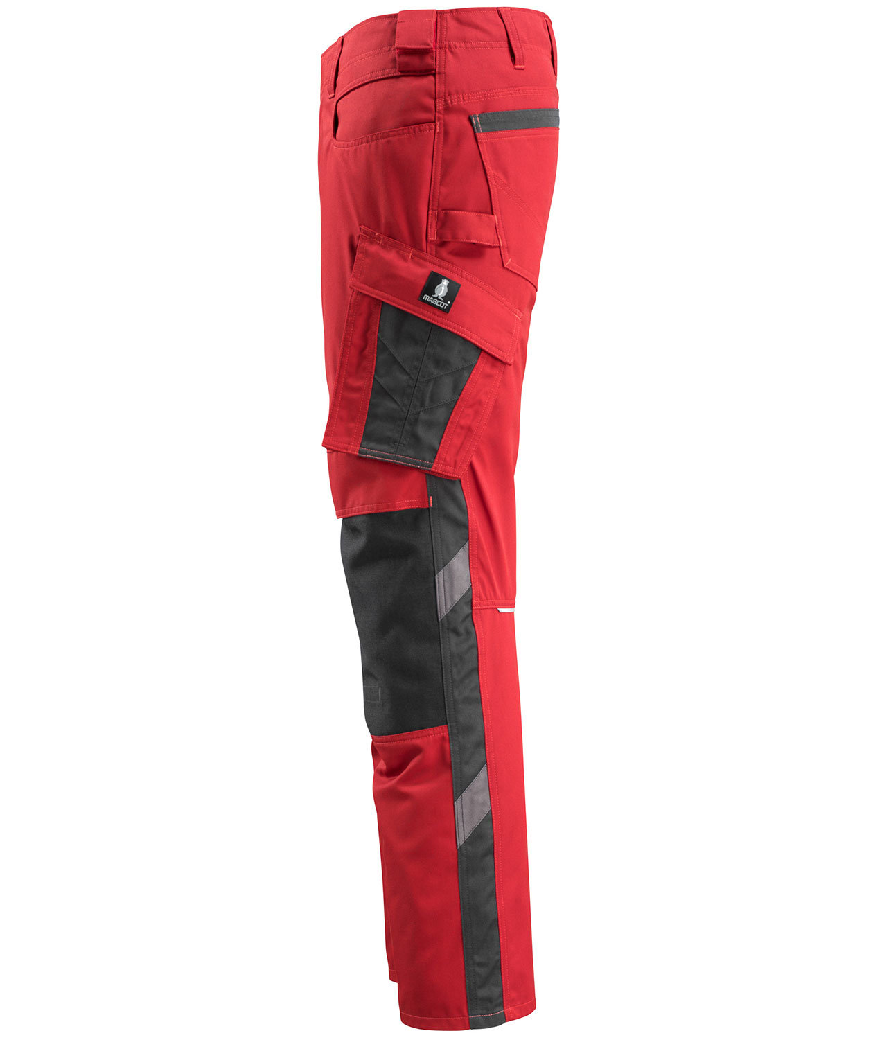 Mascot Unique Mannheim arbetsbyxa, l&auml;tt, R&ouml;d/Svart, large image number 1