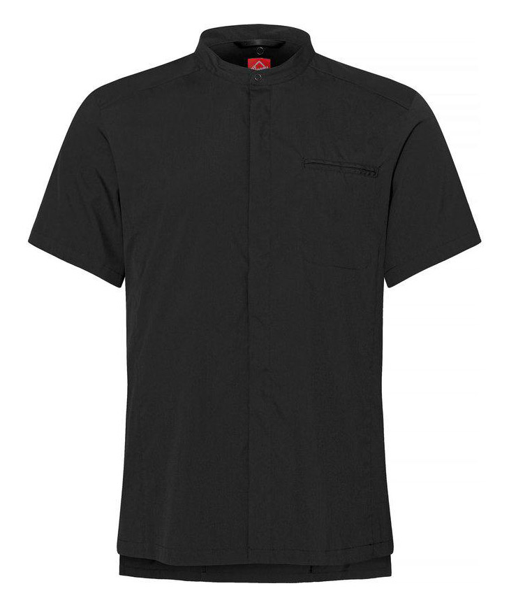 Segers 1006 regular fit kort&auml;rmad kockskjorta, Svart