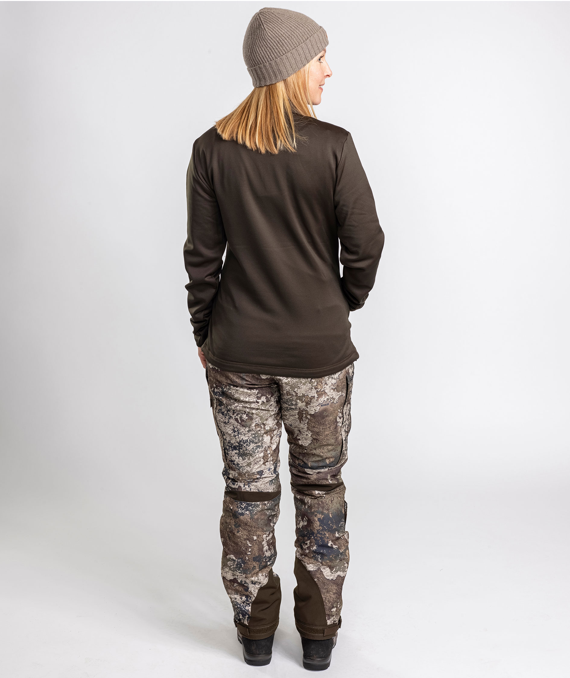 Pinewood Frazer dame fleecejakke, Dark Mossgreen, large image number 6