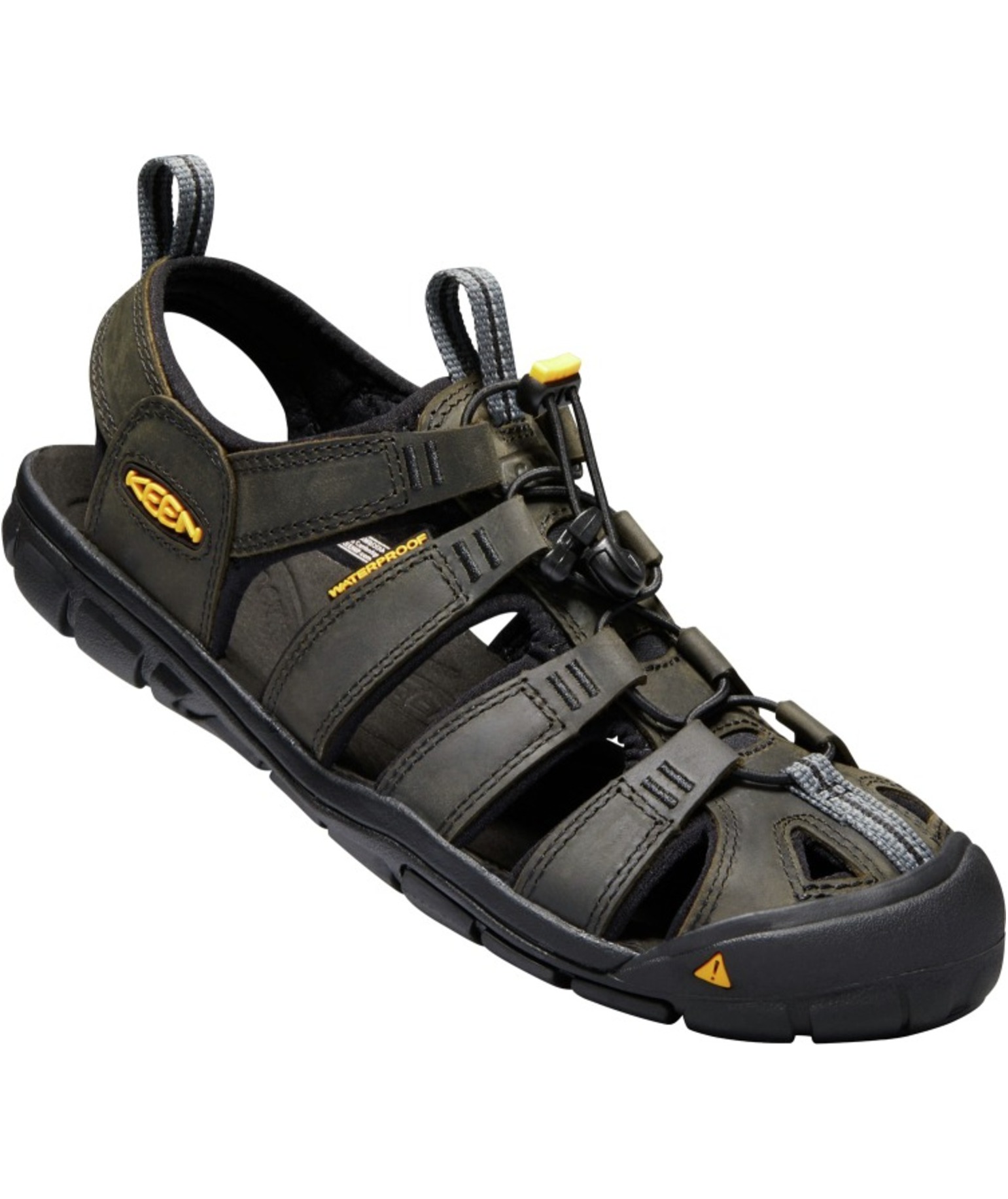 Keen Clearwater CNX l&auml;der sandaler, Magnet/Black