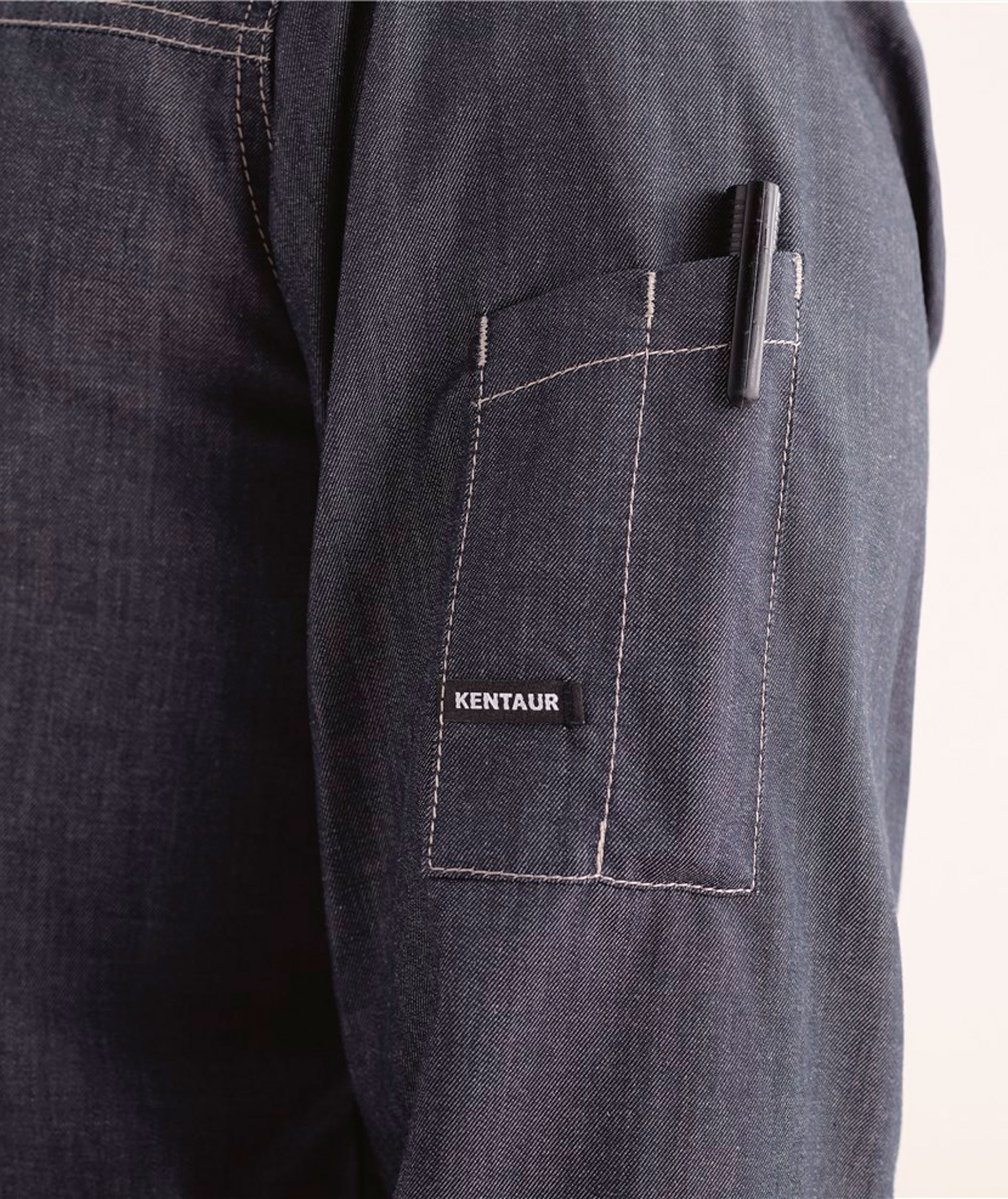 Kentaur modern fit chefs shirt/server shirt, Dark Ocean, large image number 3