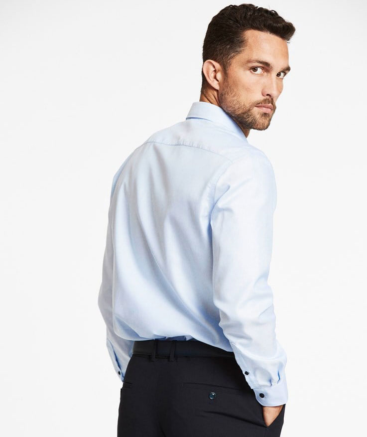 Lindbergh 1927 Signature Modern fit skjorte, Lys Bl&aring;, large image number 3