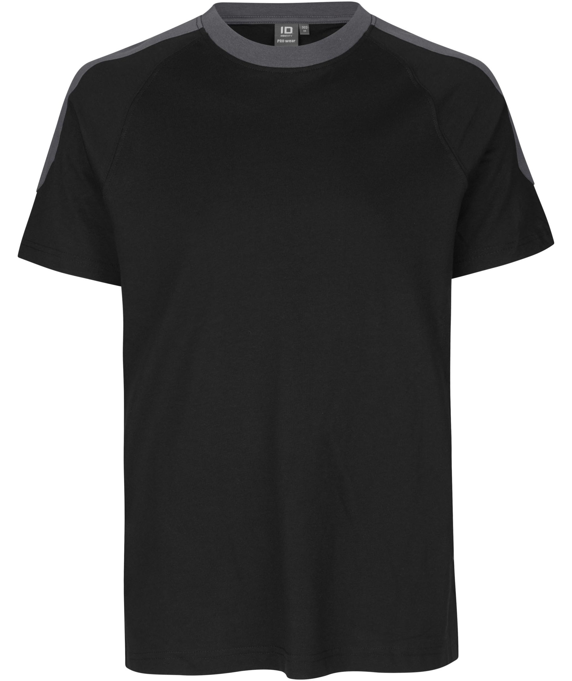 ID Pro Wear Kontrastfarben T-Shirt, Schwarz, large image number 0