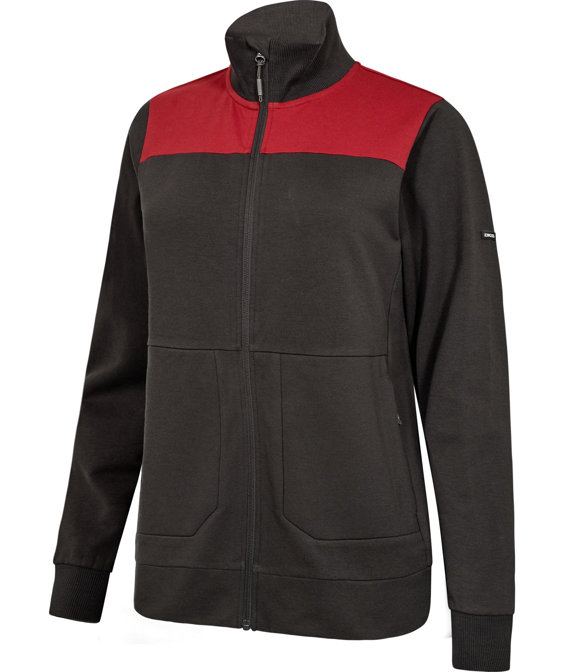 Engel Entire dame sweat cardigan, Anthracite Grey/Flame, large image number 2