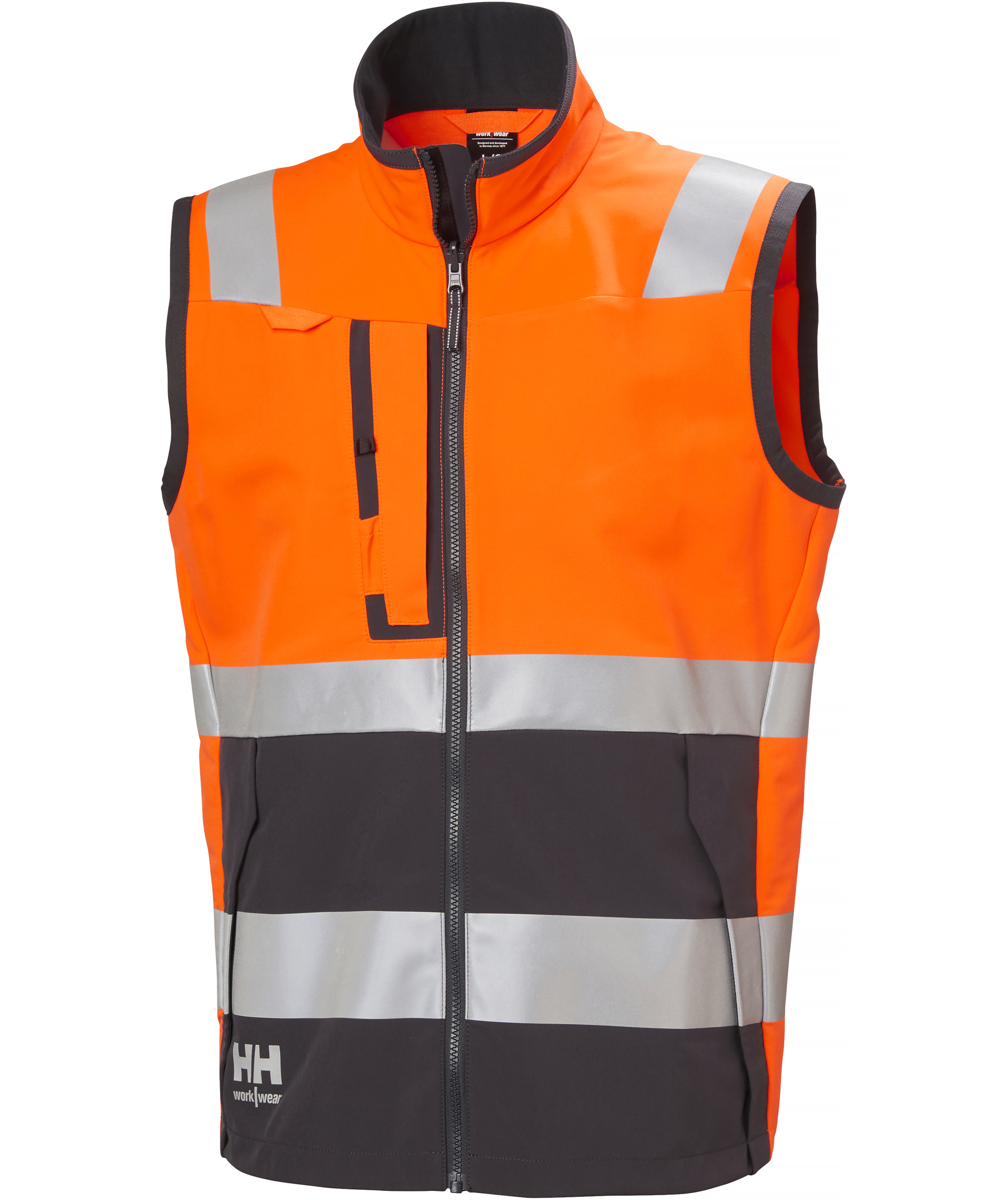 Helly Hansen Alna 4X Tech v&auml;st full stretch, Varsel Orange/Ebony