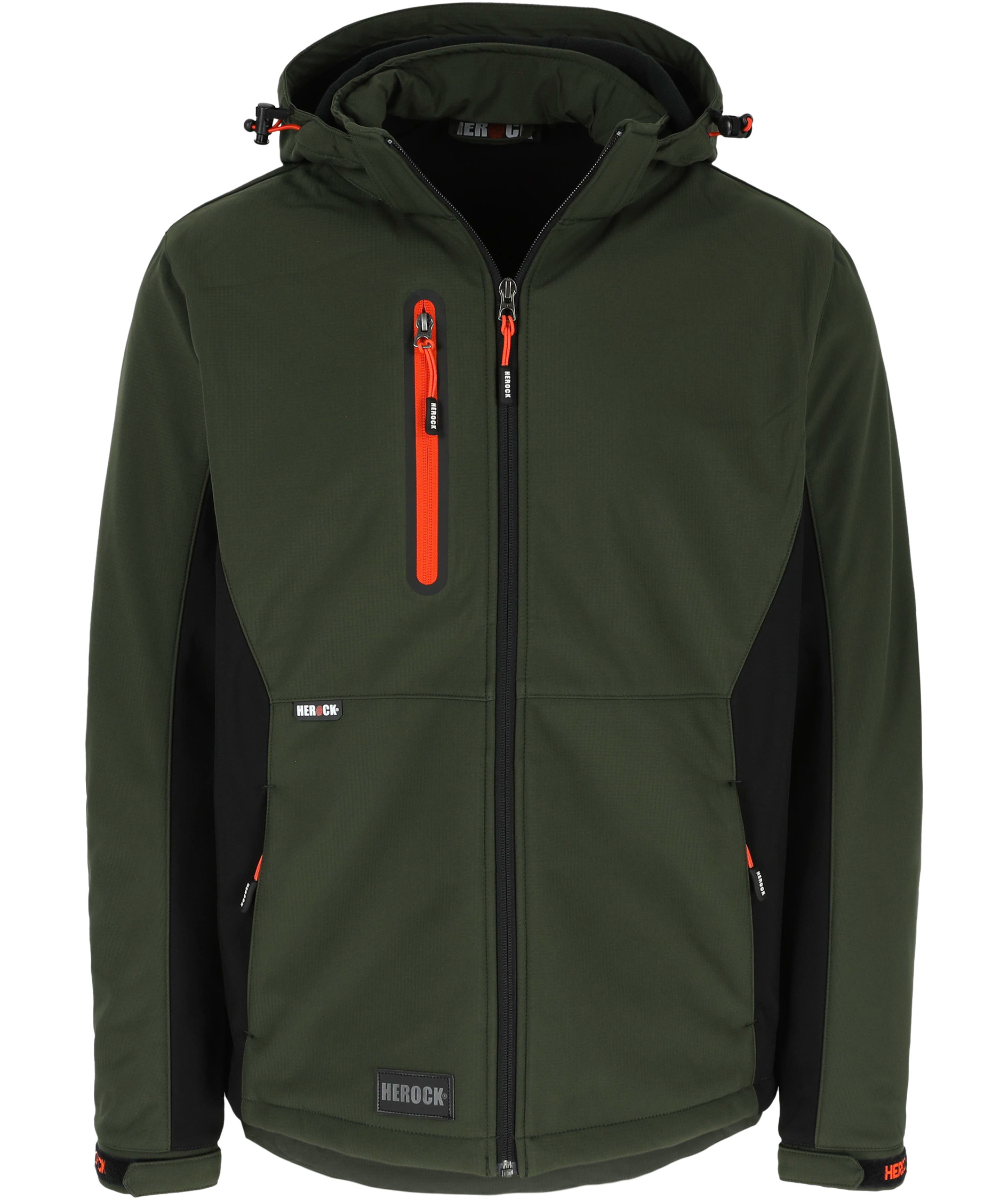 HEROCK Trystan softshelljacka, Dark Khaki/Black