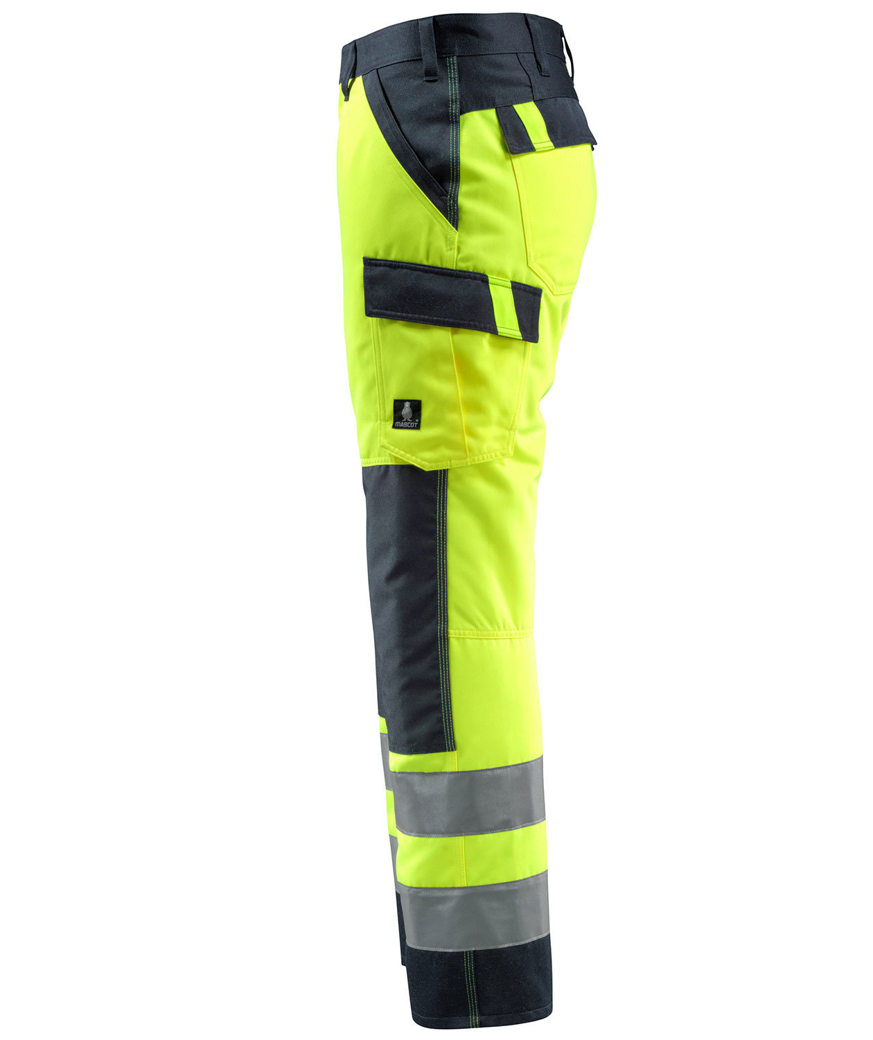 Mascot Safe Light Maitland arbeidsbukse, Hi-Vis Gul/M&oslash;rk Marine, large image number 1