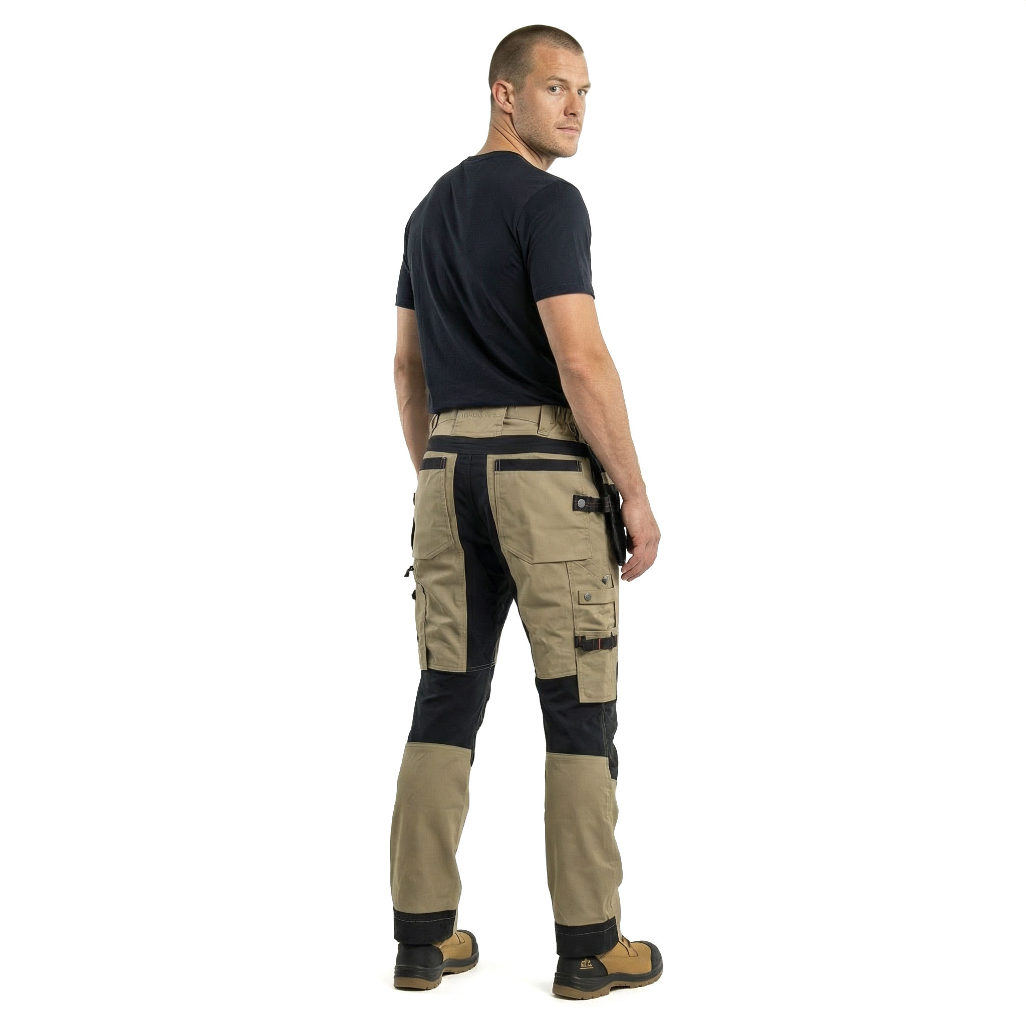 Worksafe craftsman trousers, Khaki, large image number 3