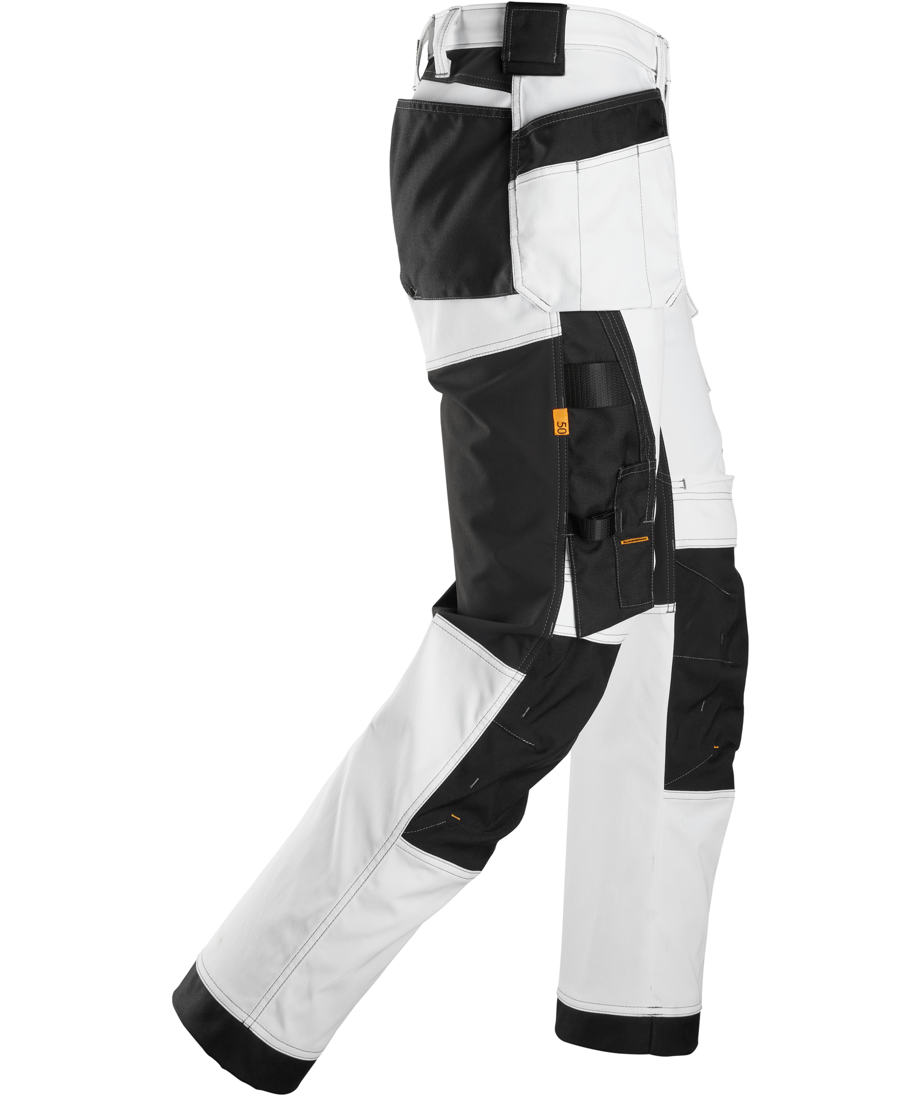 Snickers AllroundWork craftsman trousers 6251, White/black, large image number 2