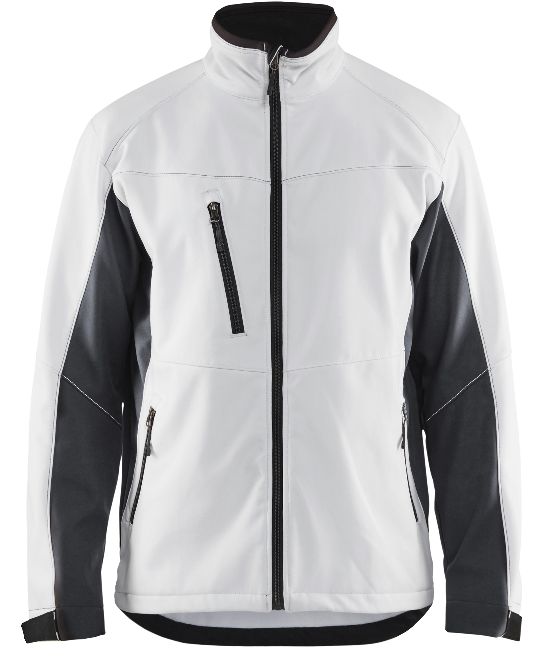 Bl&aring;kl&auml;der Unite softshelljacka, M&ouml;rk Marinbl&aring;/Hi-Vis Gul, M&ouml;rk Marinbl&aring;/Hi-Vis Gul, swatch