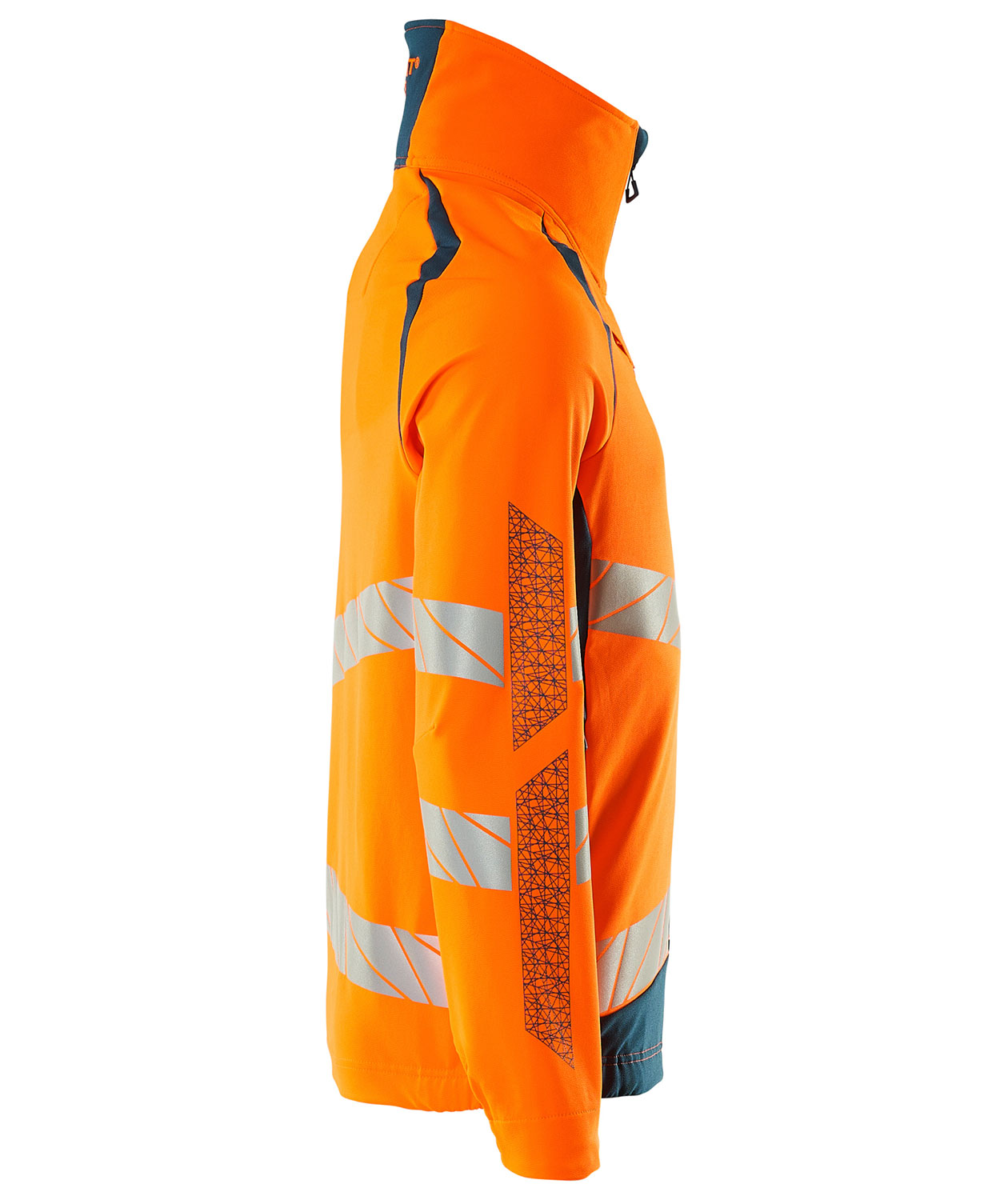 Mascot Accelerate Safe jacka full stretch, Varsel Orange/M&ouml;rk Petroleum, large image number 3