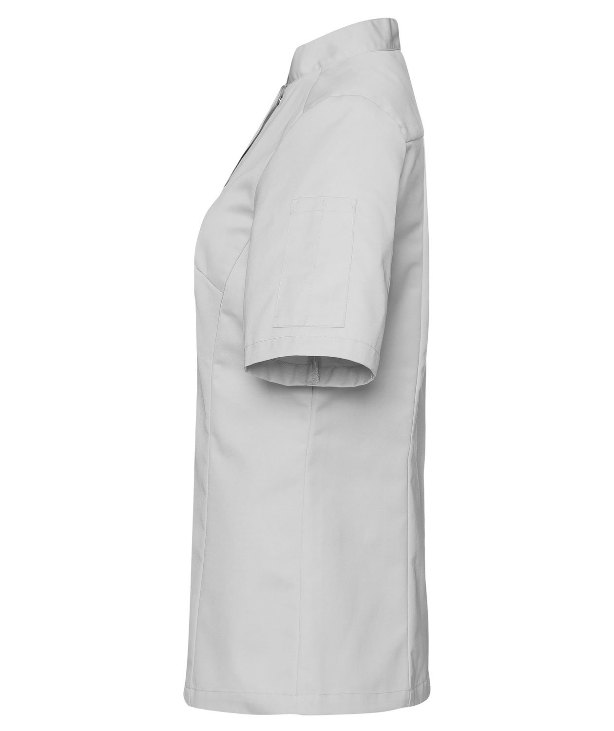 Segers kortermet dame kokkejakke, Lysegr&aring;, large image number 3