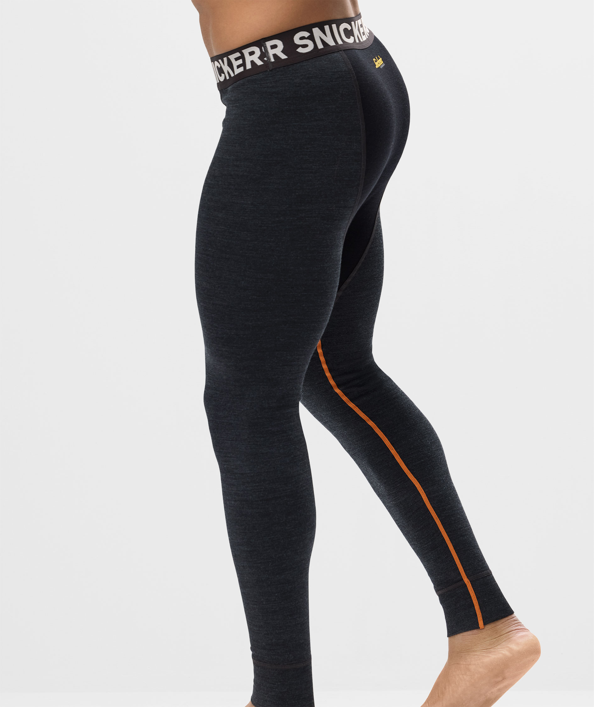 Snickers termounderbukser med merinould 9481, Anthracite Melange/Black, large image number 7