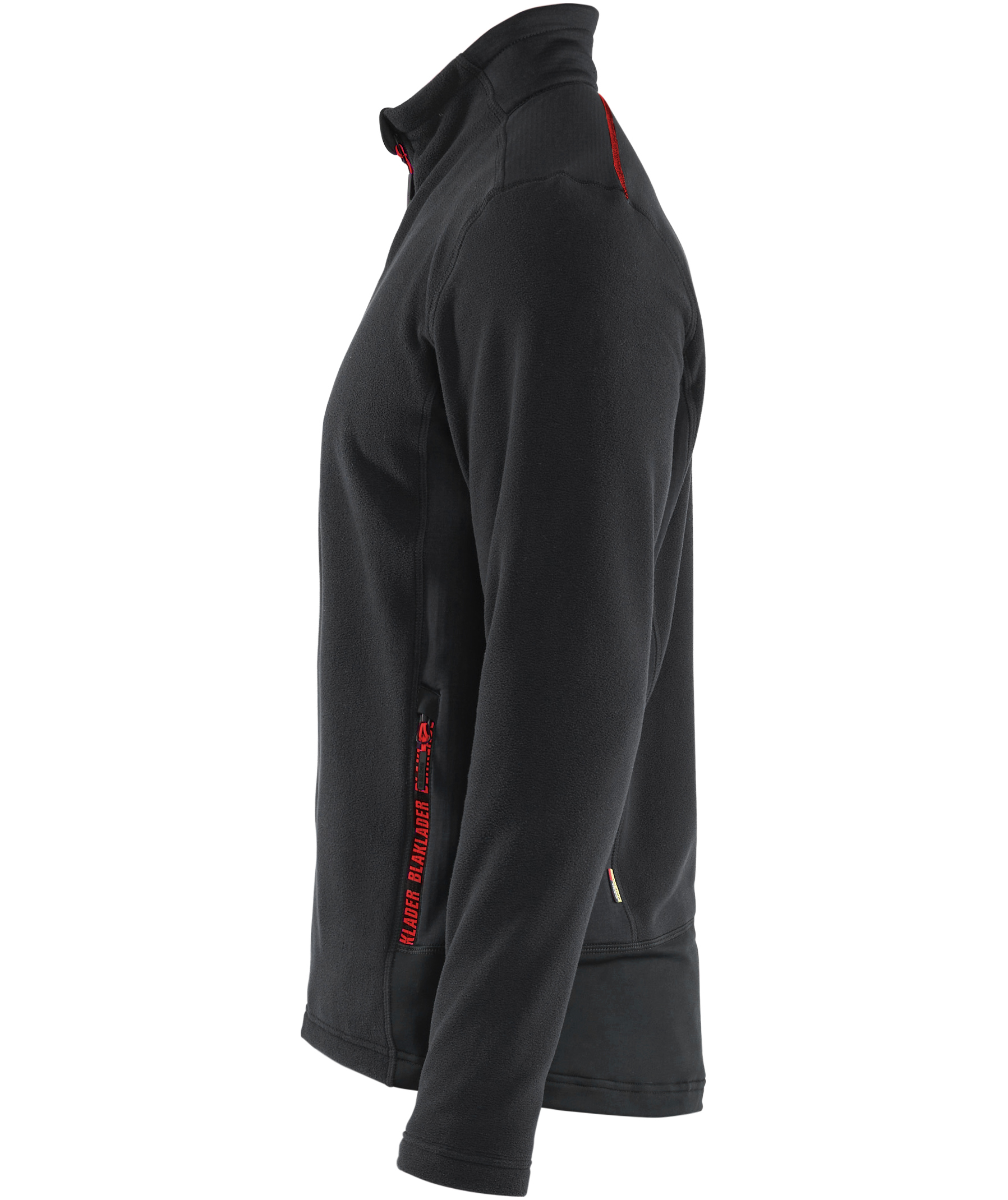 Bl&aring;kl&auml;der Unite microfleece sweater, Black/Red, large image number 3