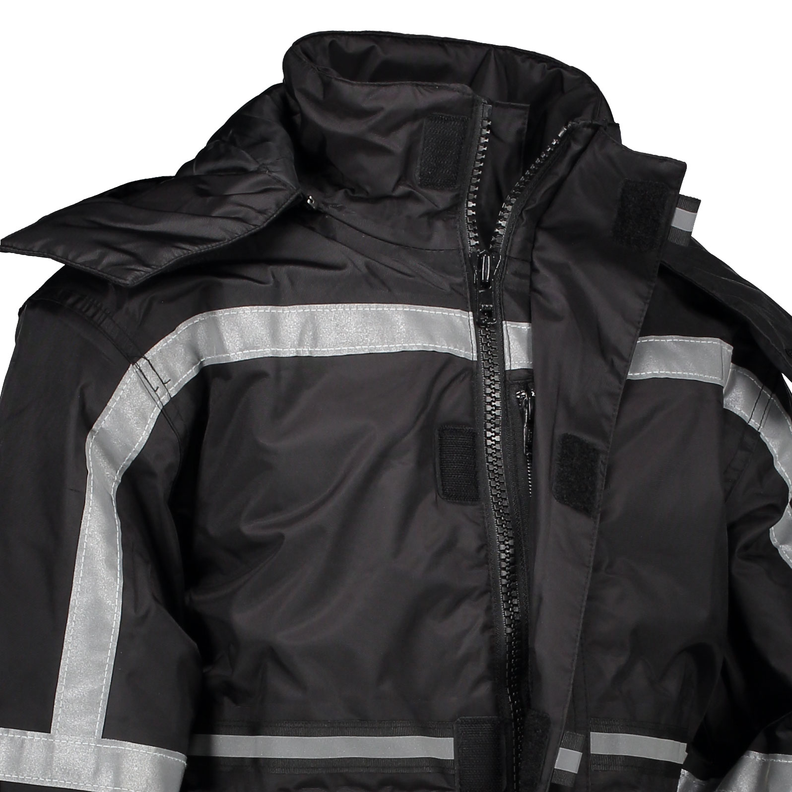 Ocean thermo coverall for kids, Black, large image number 6