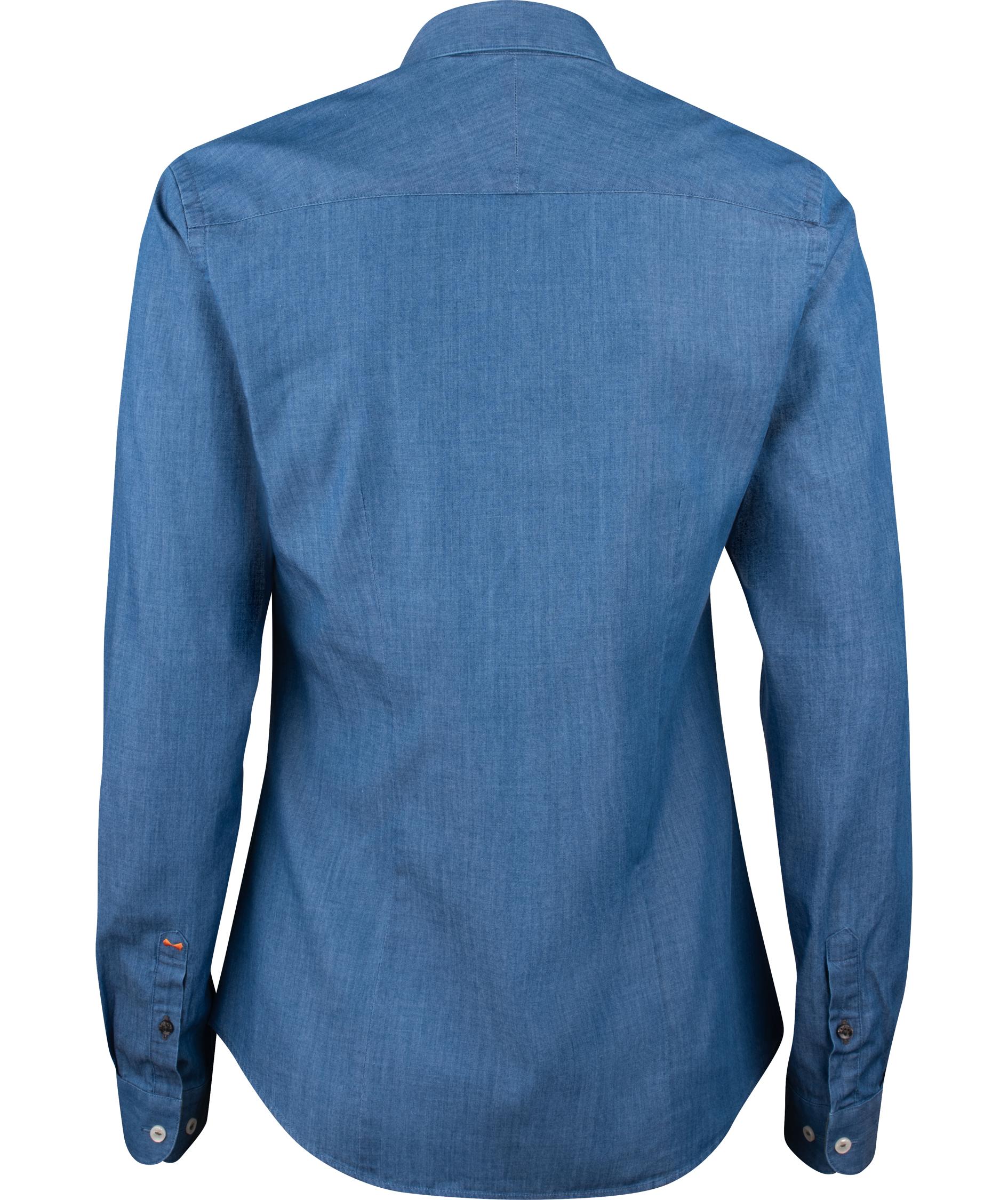 J. Harvest & Frost Indigo Bow 130 lady fit skjorte, Indigo