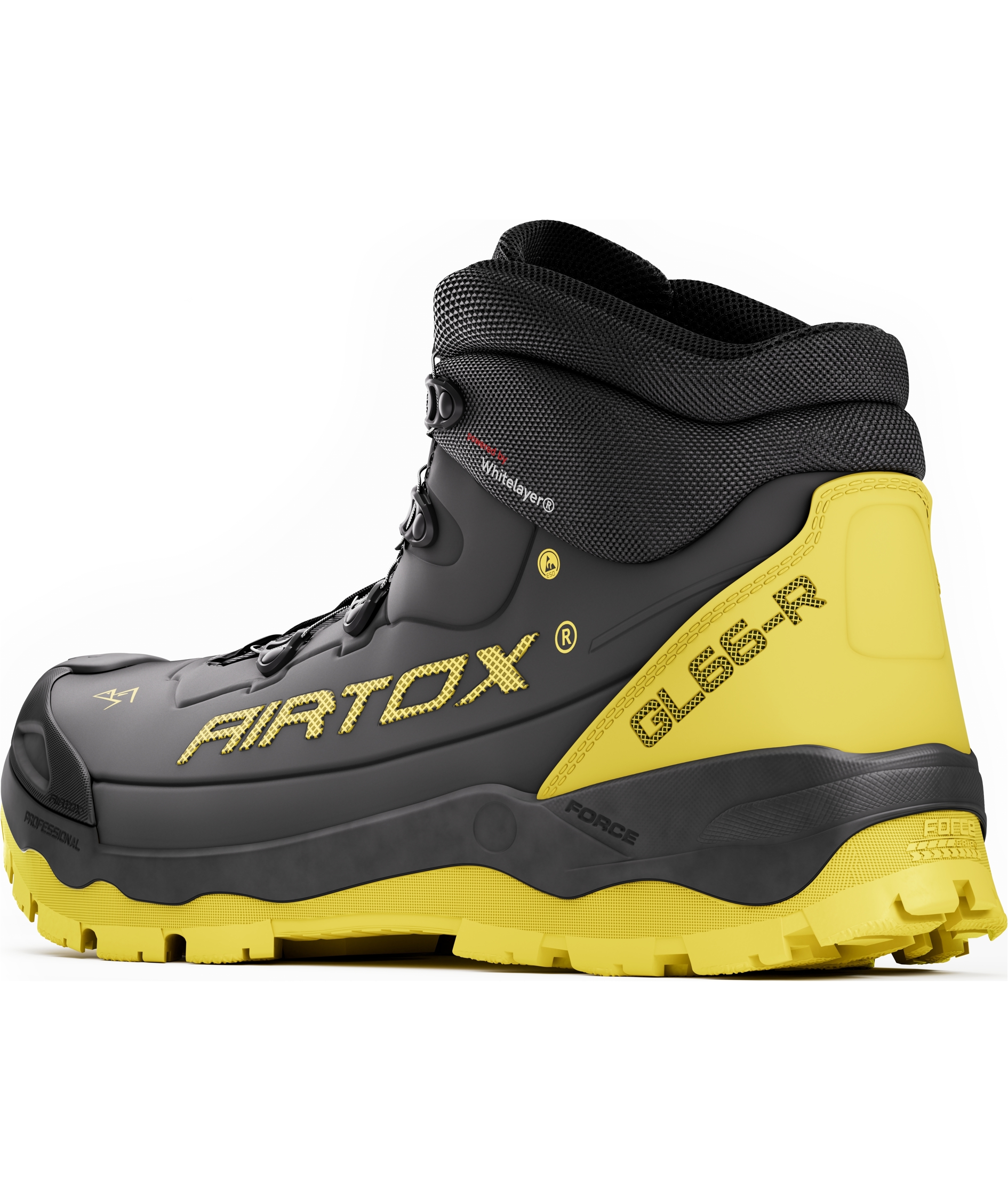 Airtox GL66-R safety boots S3S BOA, Black/Yellow, large image number 12