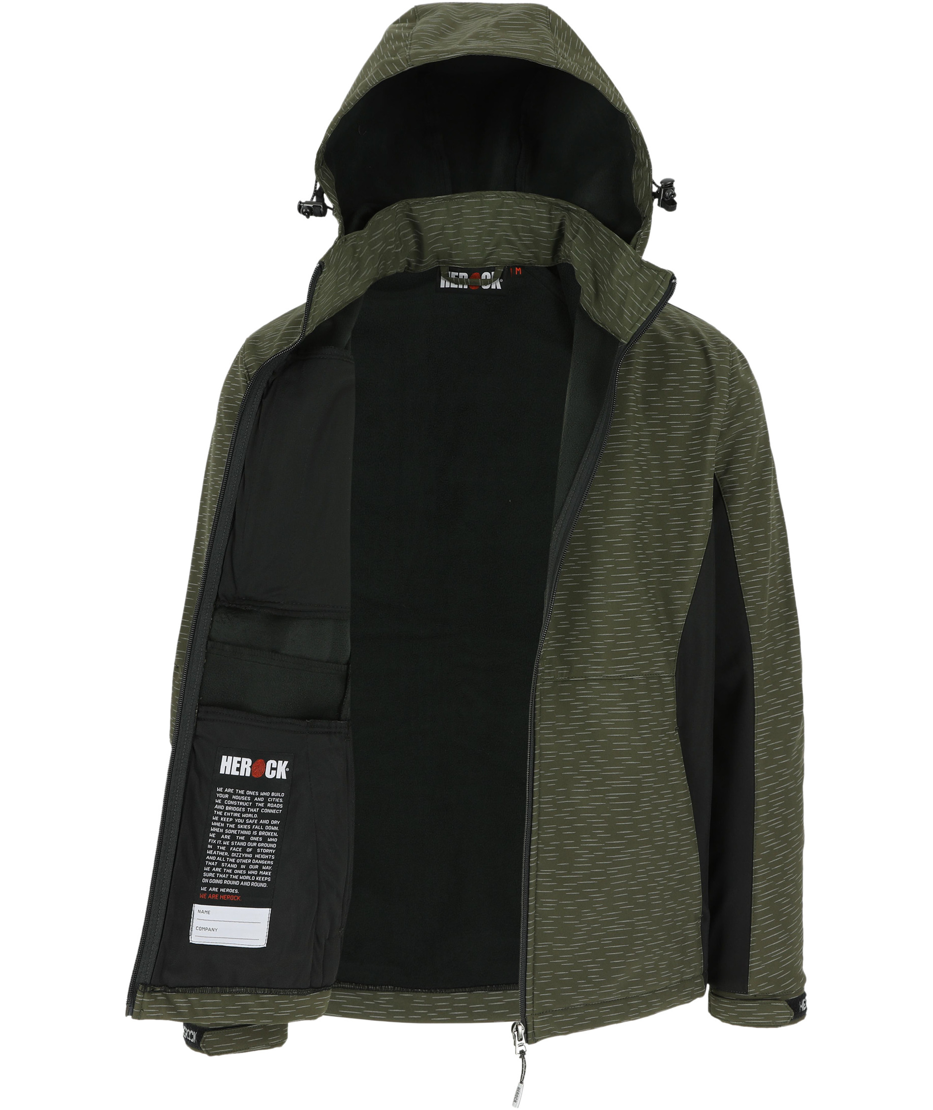 HEROCK Flexor Softshelljacke, Reflective Khaki/Black, large image number 2