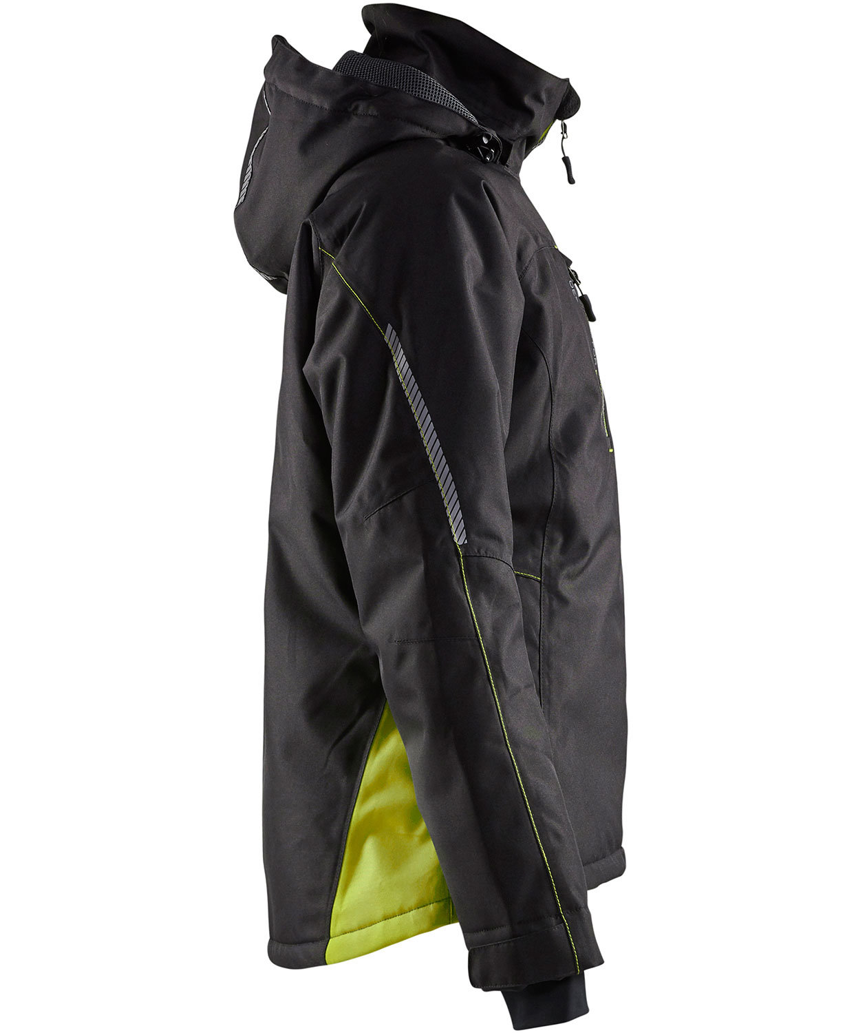 Bl&aring;kl&auml;der Unite letforet dame vinterjakke, Sort/Gul, large image number 3