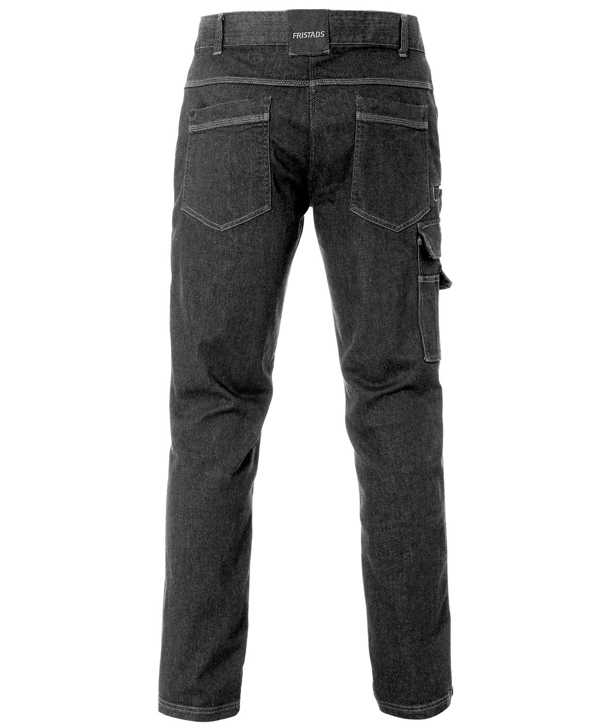 Fristads denim service trousers 2501 full stretch, Black, large image number 1
