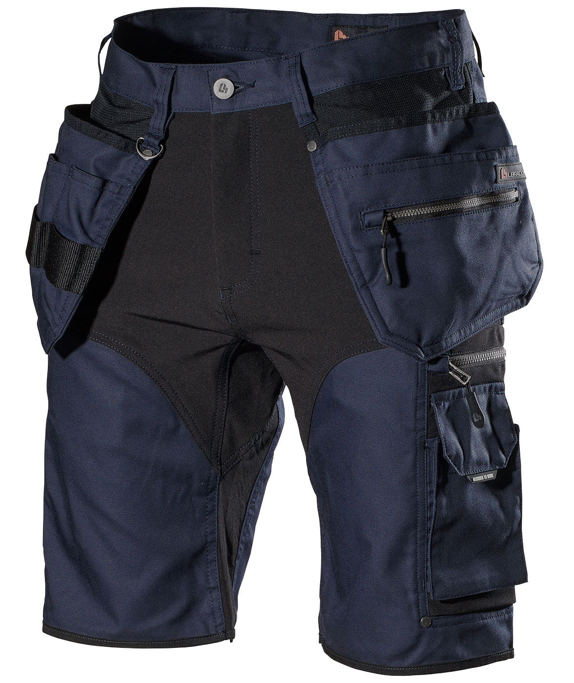 L.Brador 1470PB craftsman shorts, Navy, Navy, swatch